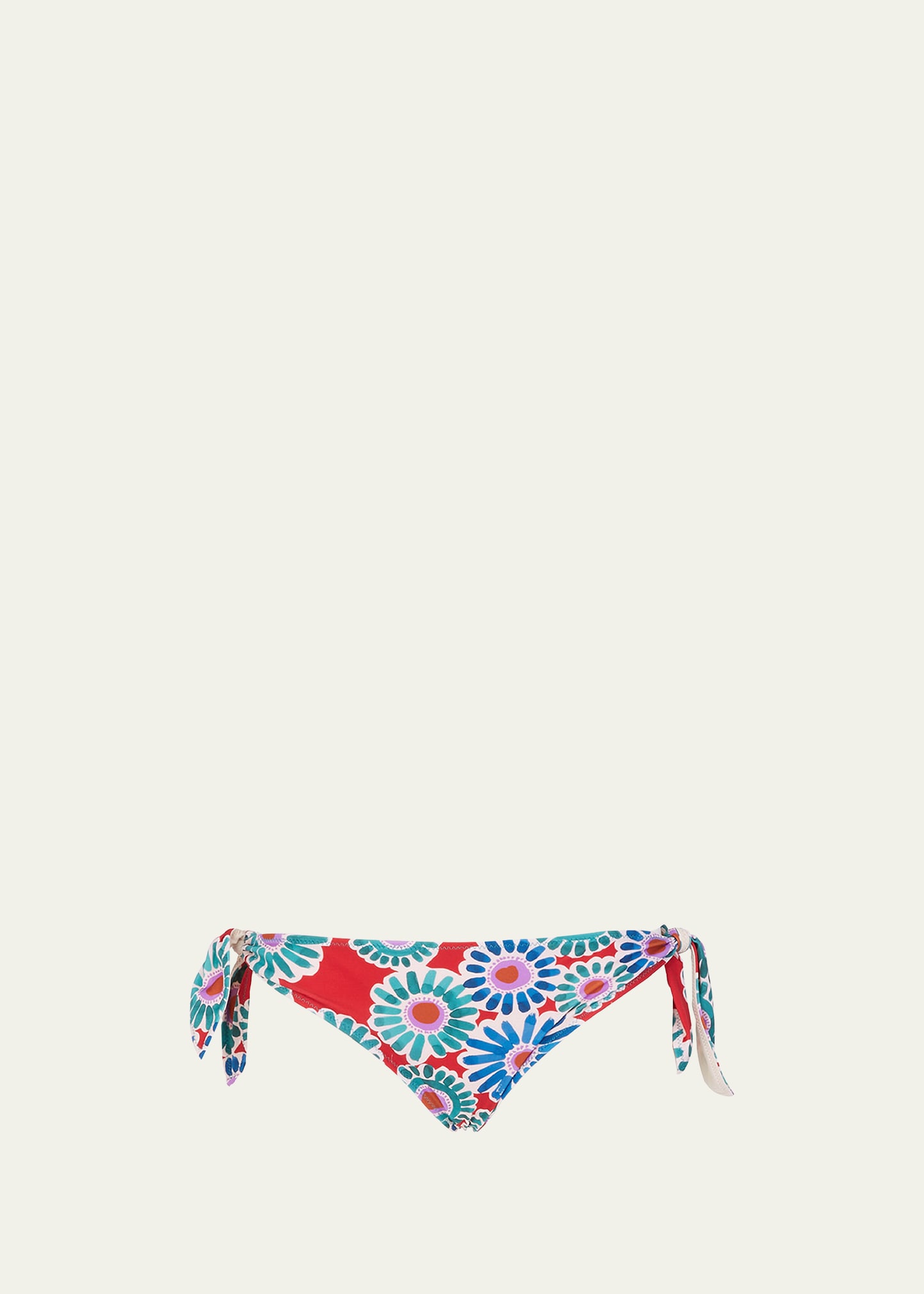La DoubleJ Floral Side-Tie Bikini Bottoms