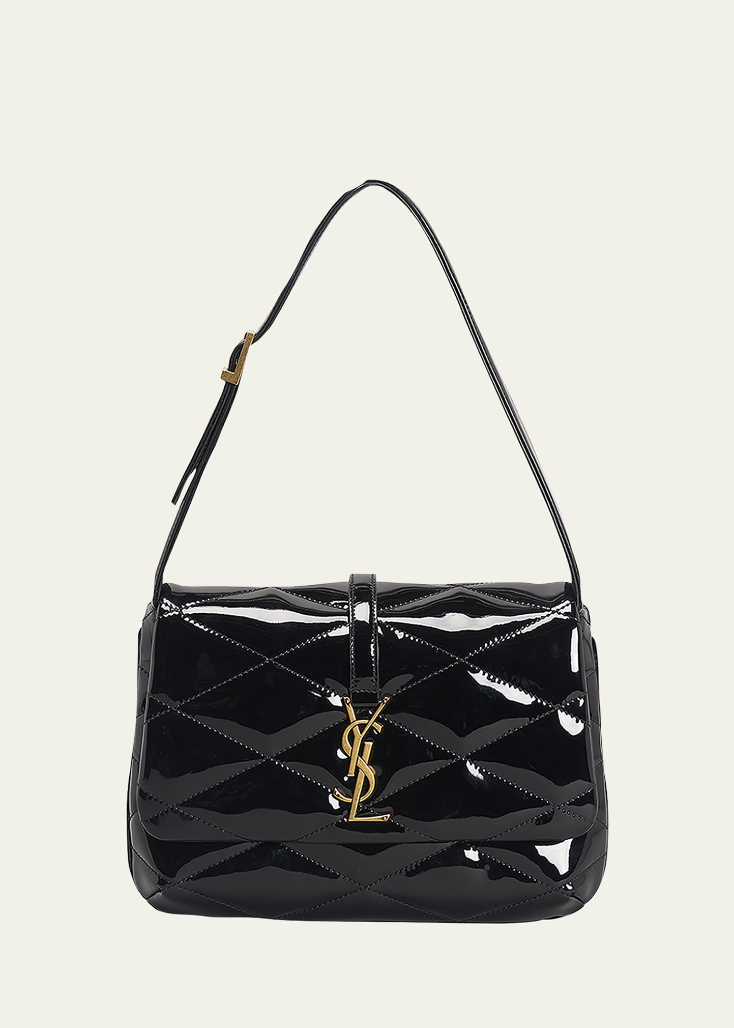 SAINT LAURENT LE 57 YSL QUILTED LEATHER FLAP BAG