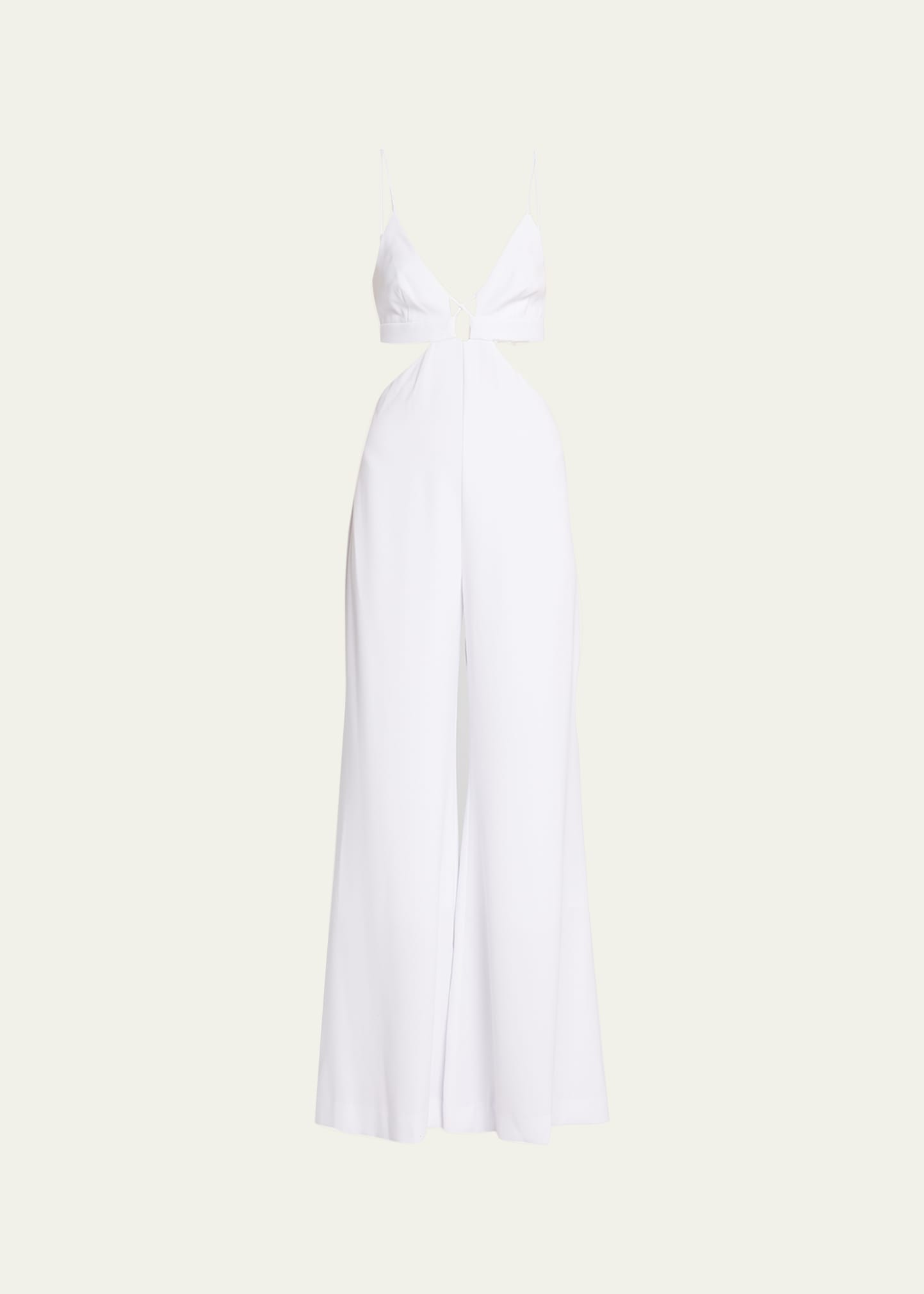 Et Ochs Carter Sleeveless Wide-leg Jumpsuit In Optic White