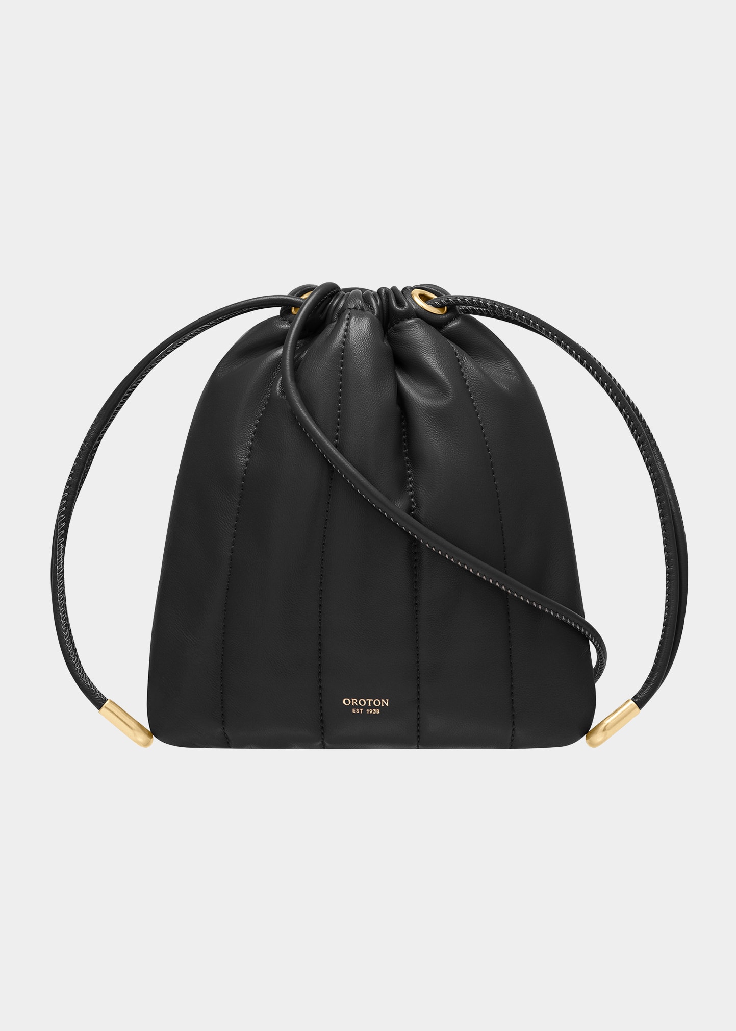 Oroton Lilia Quilted Day Shoulder Bag In Black ModeSens