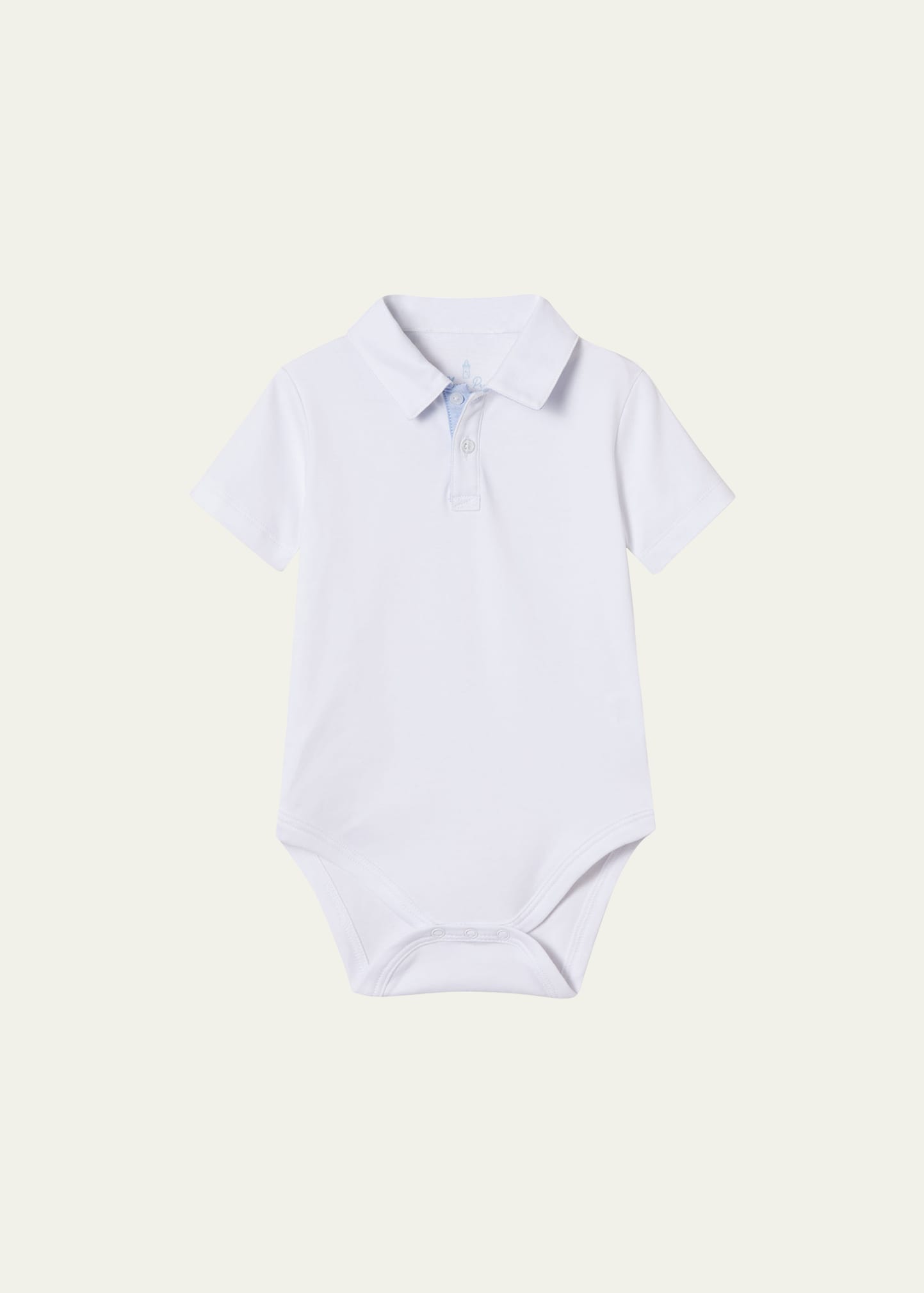 Classic Prep Childrenswear Kids' Boy's Hayes Polo Romper In Bright White With