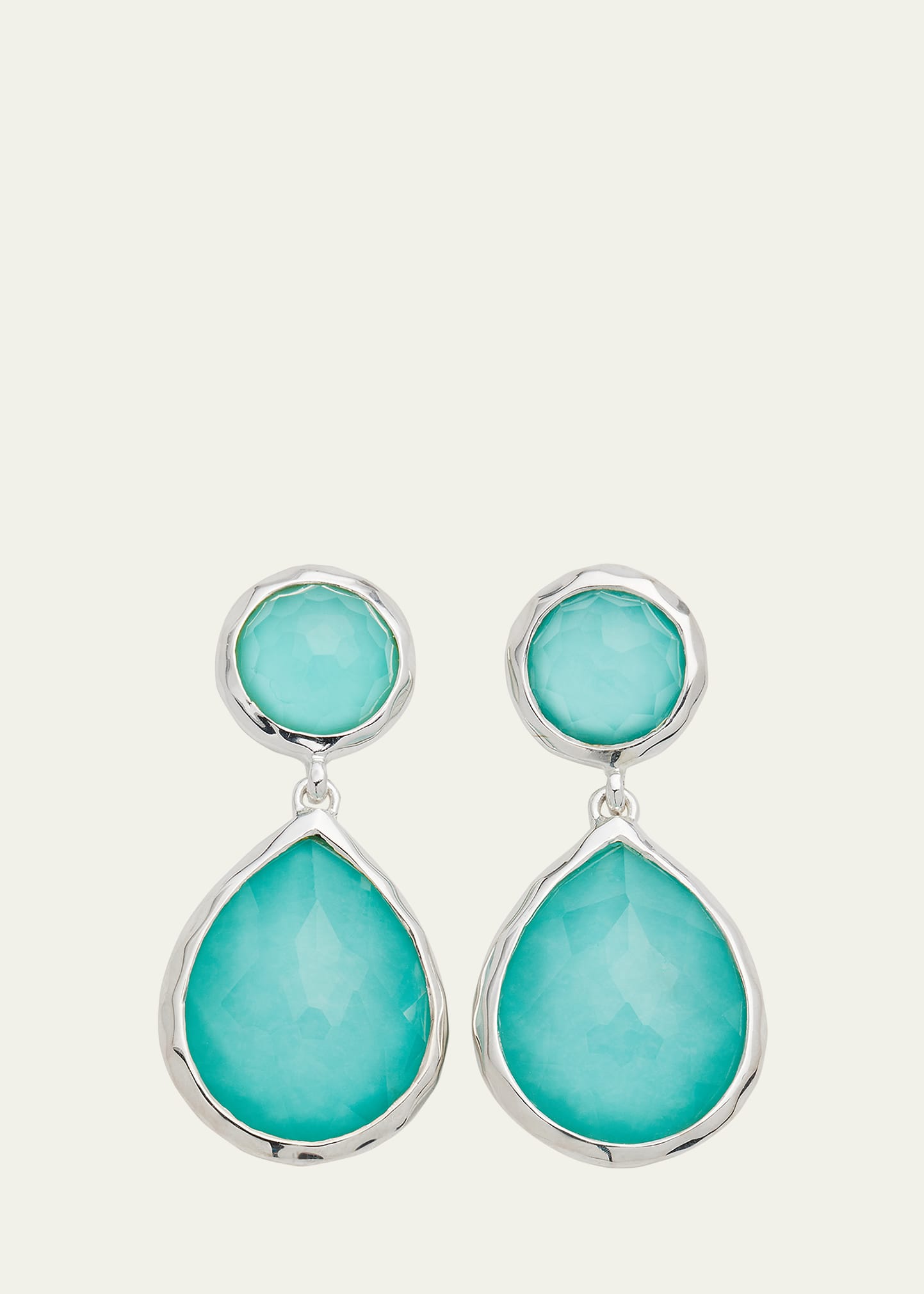 Ippolita Women's Rock Candy Sterling Silver, Rock Crystal, & Turquoise Drop Earrings In Turquoise