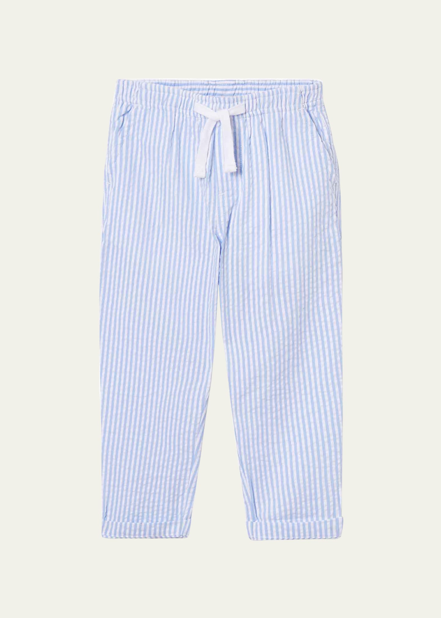 Classic Prep Childrenswear Kids' Boy's Mason Seersucker Pants In Vista Blue Seersu