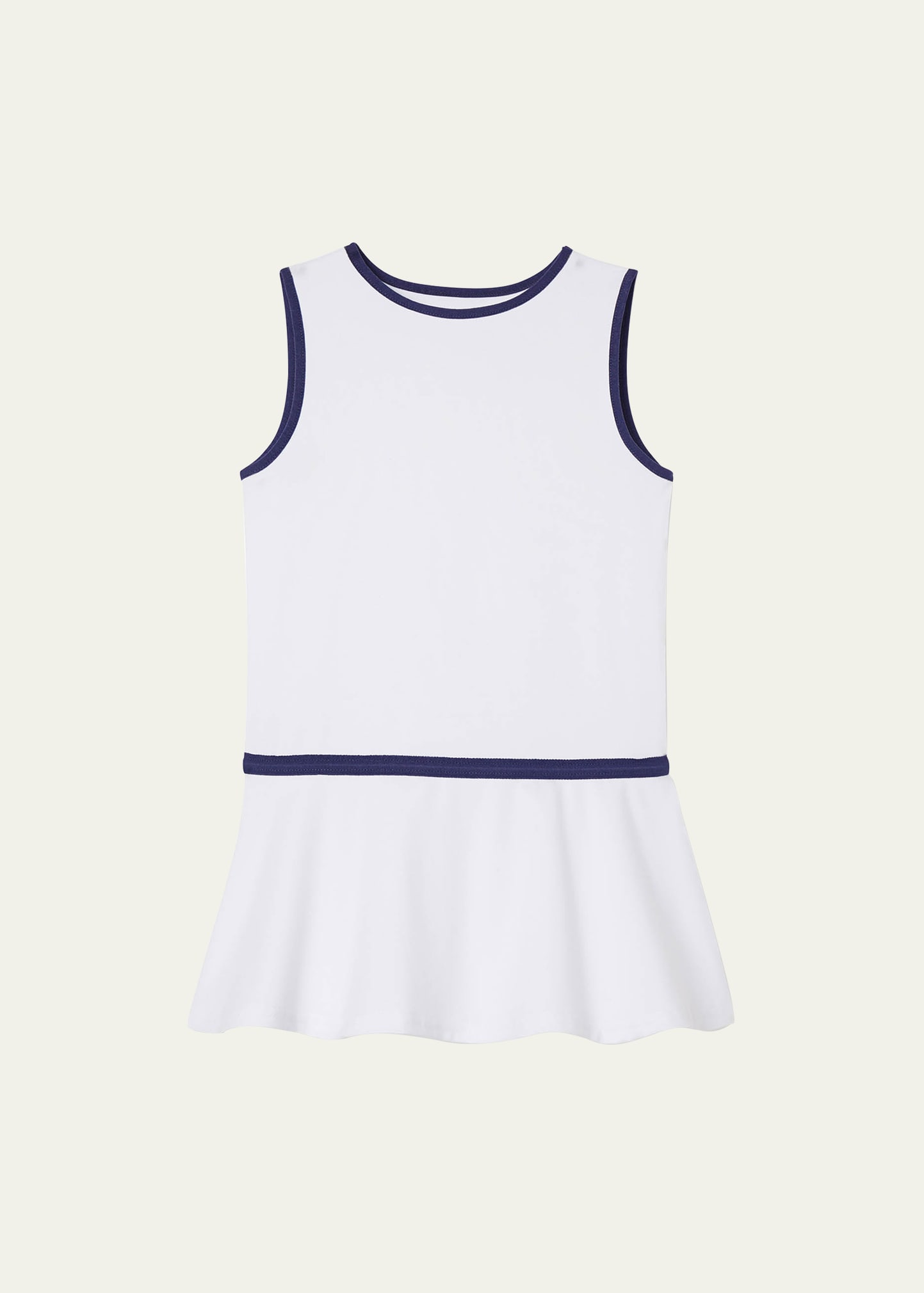 Shop Classic Prep Childrenswear Girl's Tennyson Performance Tennis Dress In Bright White