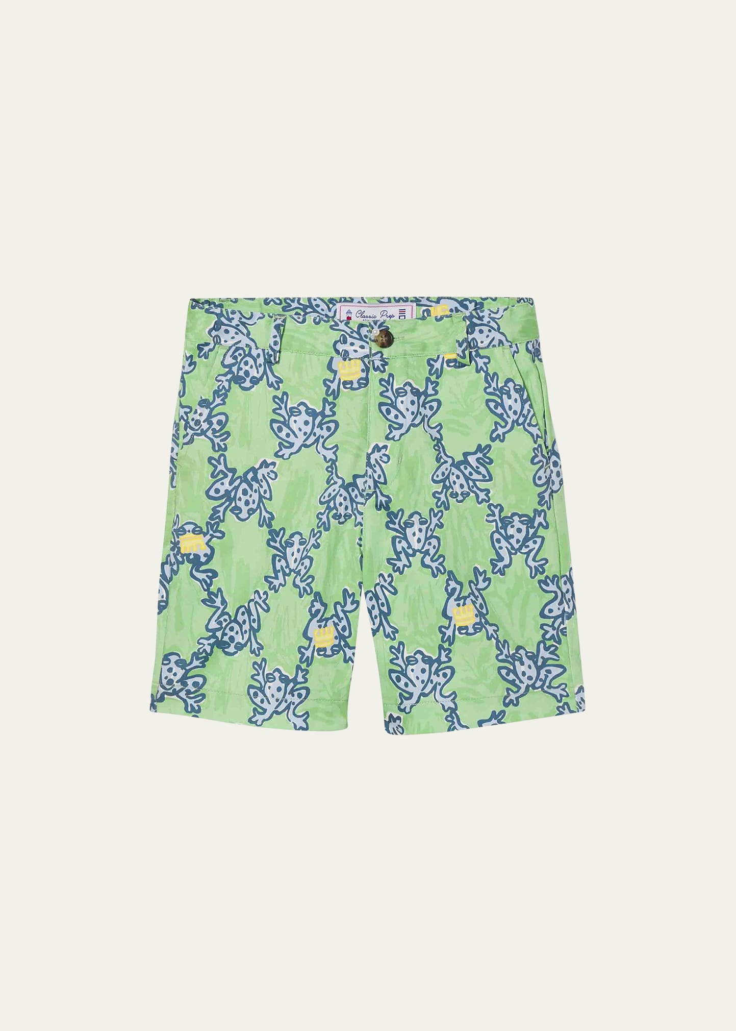 Boy's Hudson Shorts - Frog and Prince Print, Size 5-8