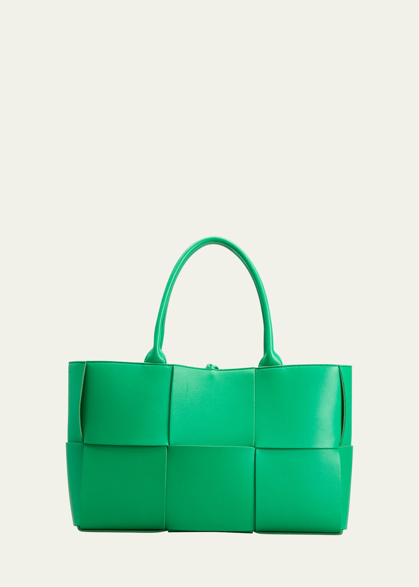 Bottega Veneta Arco Medium Intrecciato Napa Tote Bag In Green