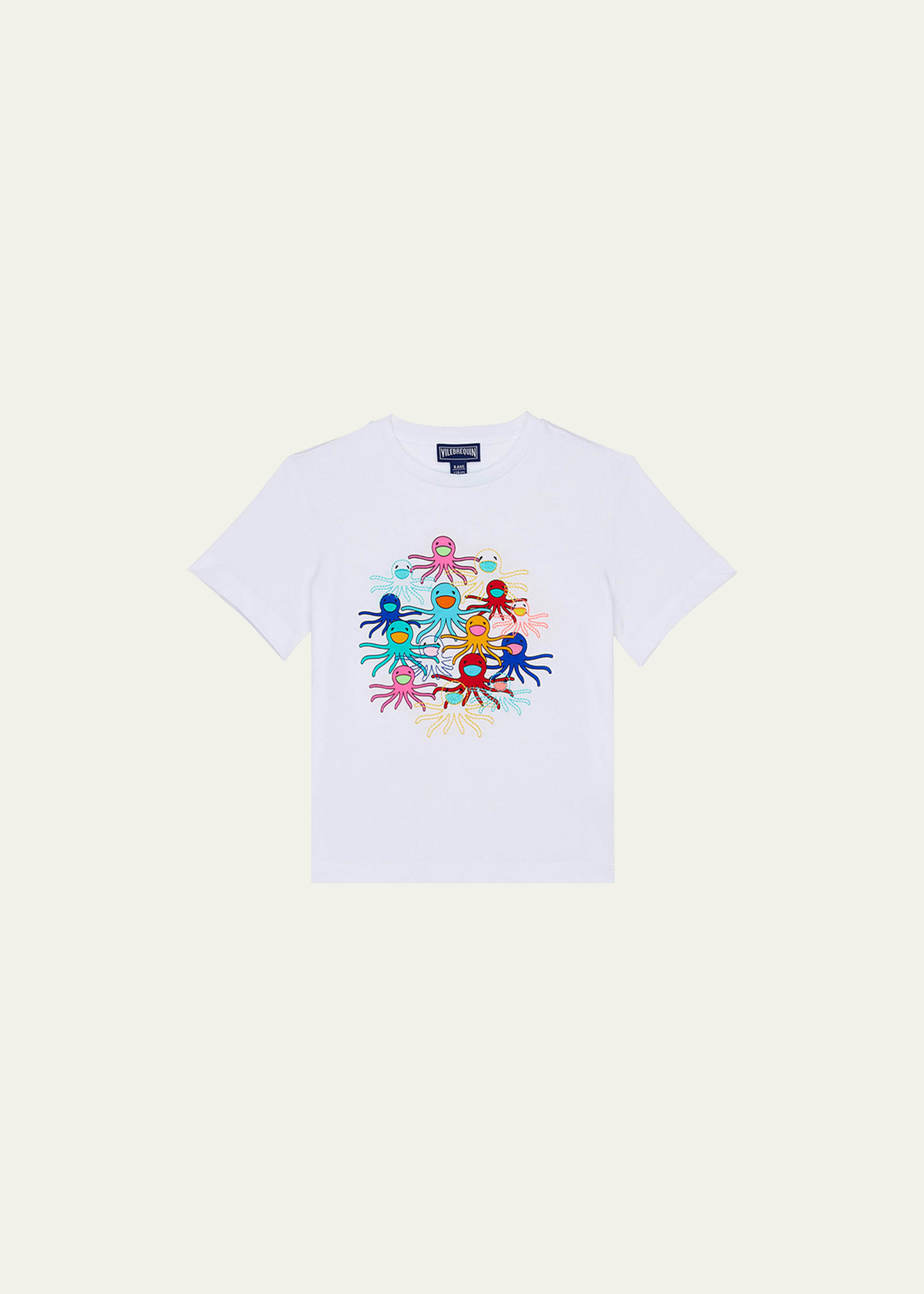 Kid's Multi-Color Octopus Graphic T-Shirt, Size 2T-14