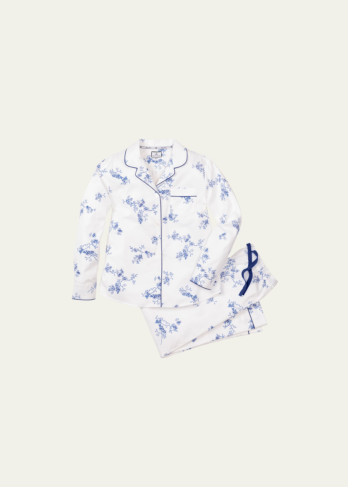 Floral-Print Cotton Pajama Set