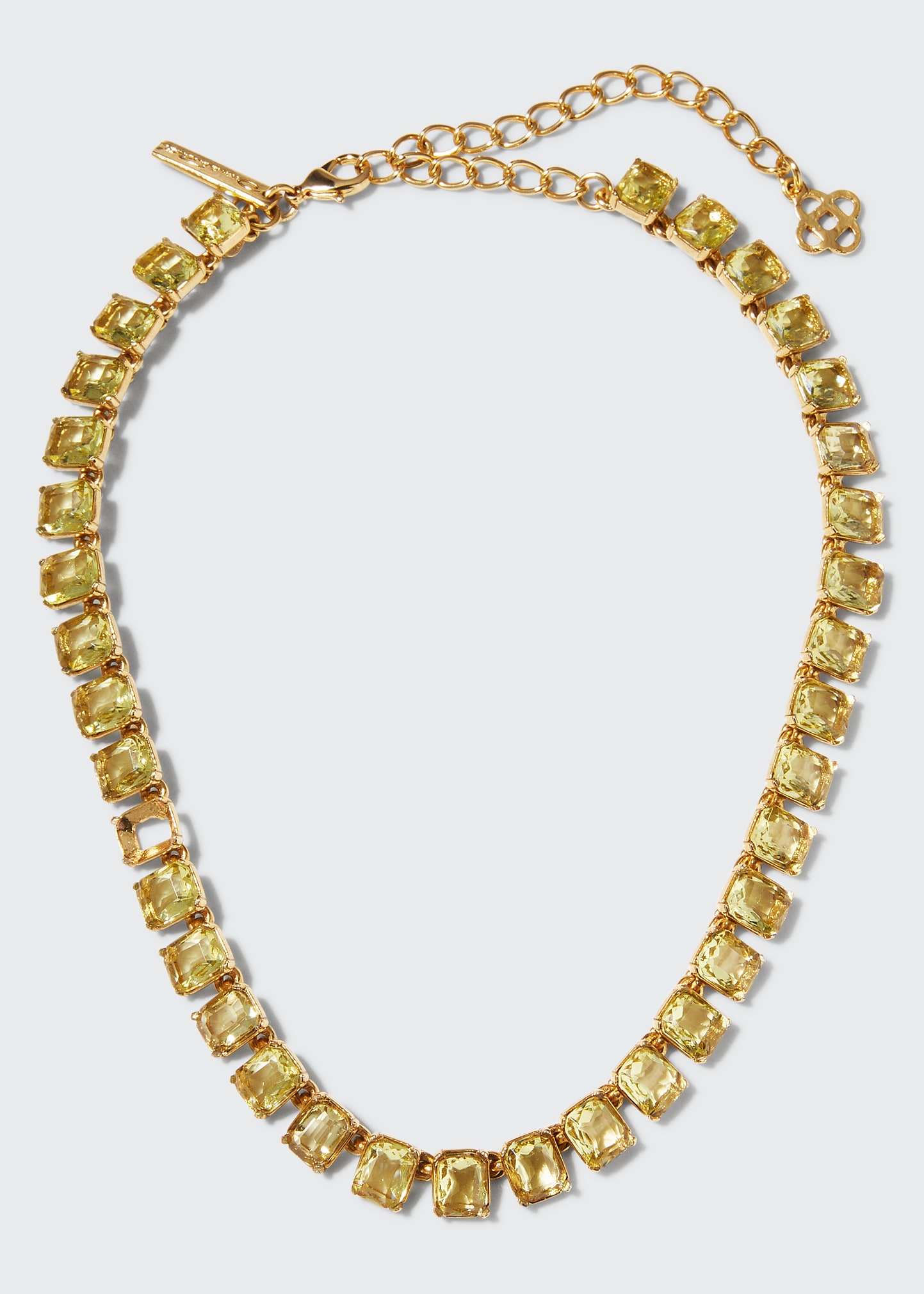 OSCAR DE LA RENTA BAGUETTE STONE NECKLACE