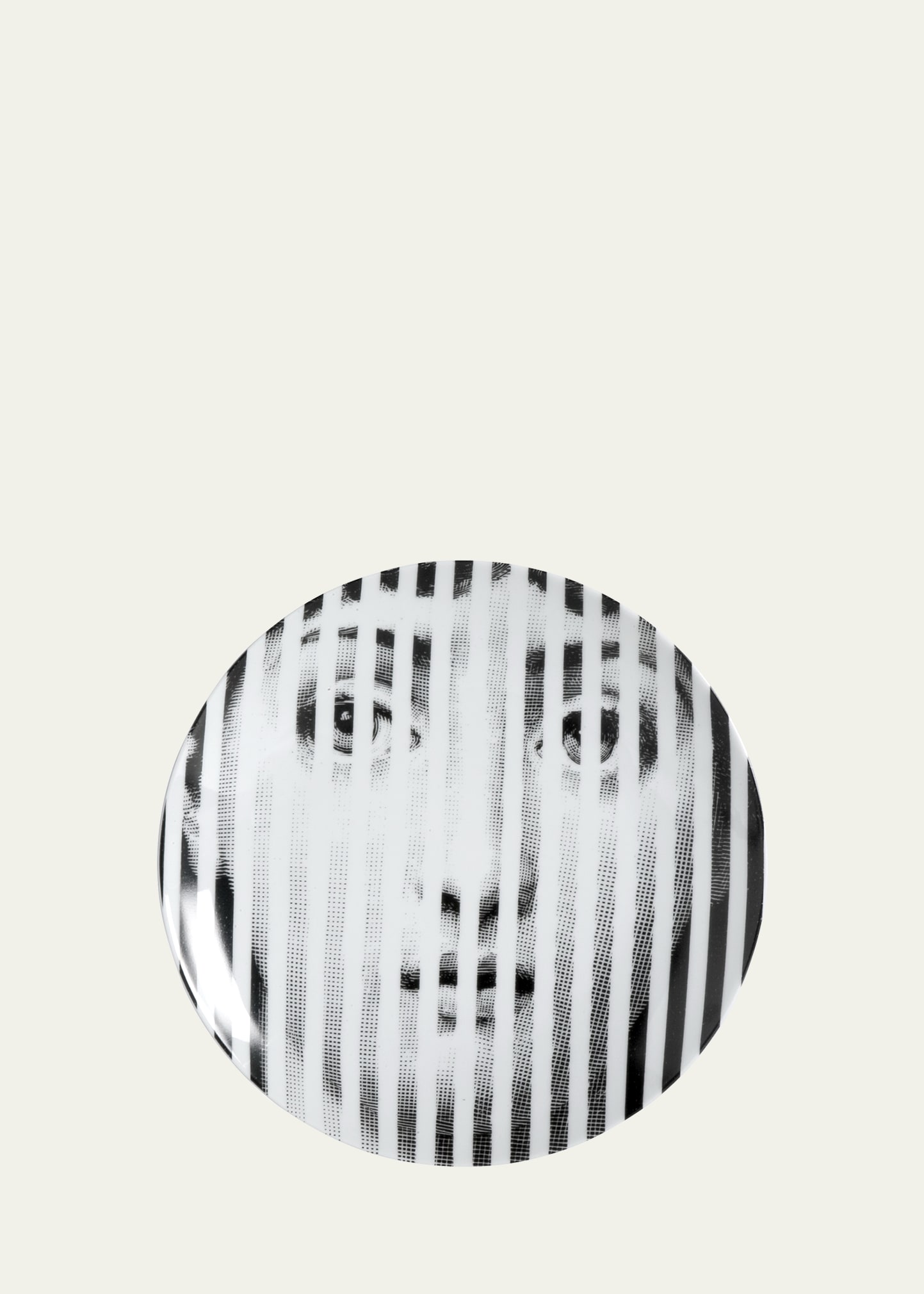 Fornasetti Tema E Variazioni N.34 Wall Plate In Black/white