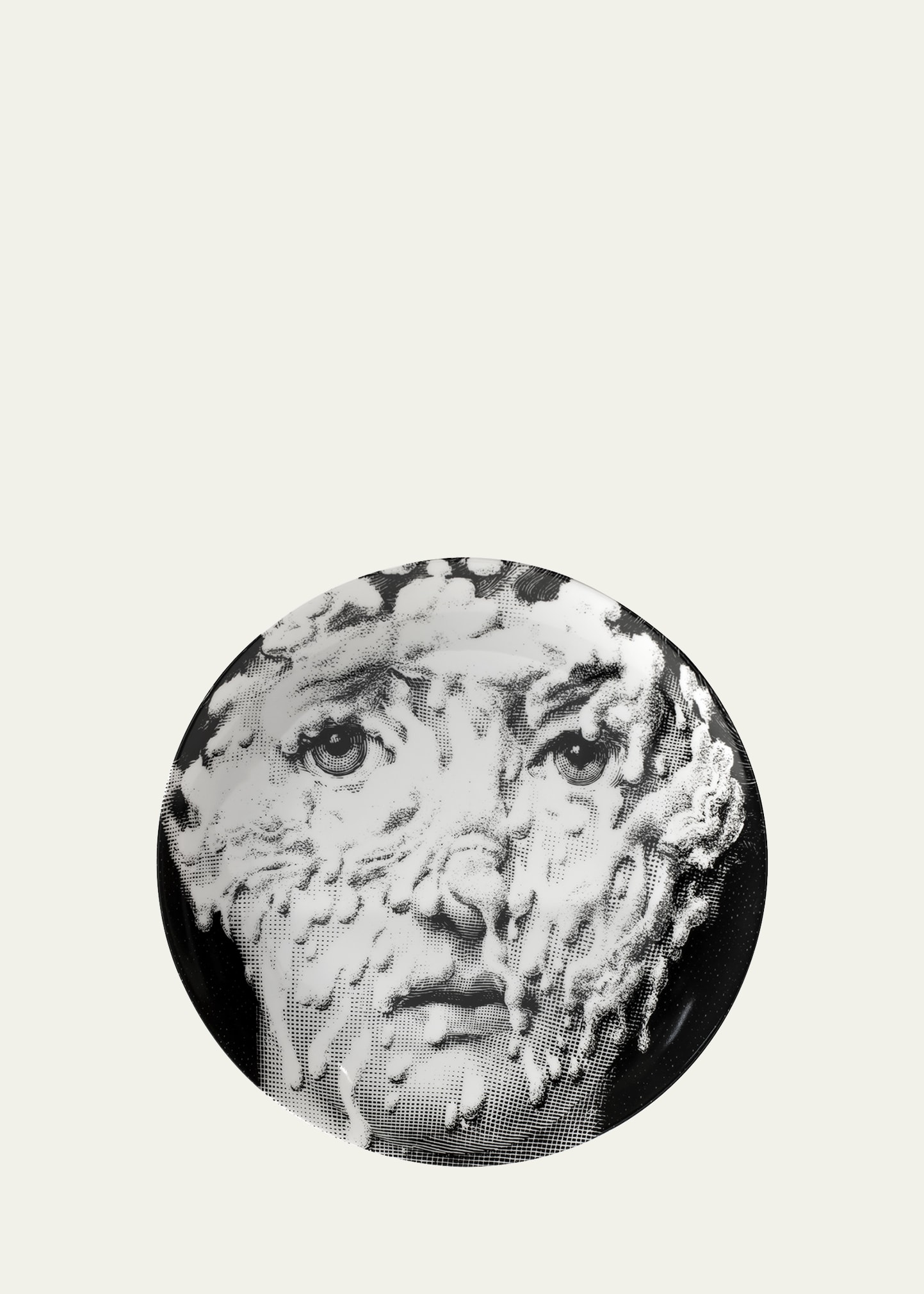 Fornasetti Tema E Variazioni N. 142 Wall Plate In Black/white