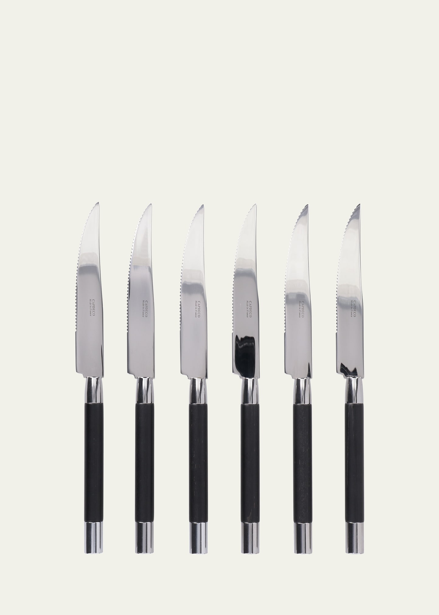 Shop Capdeco Conty 6-piece Steak Knives, Black Wood