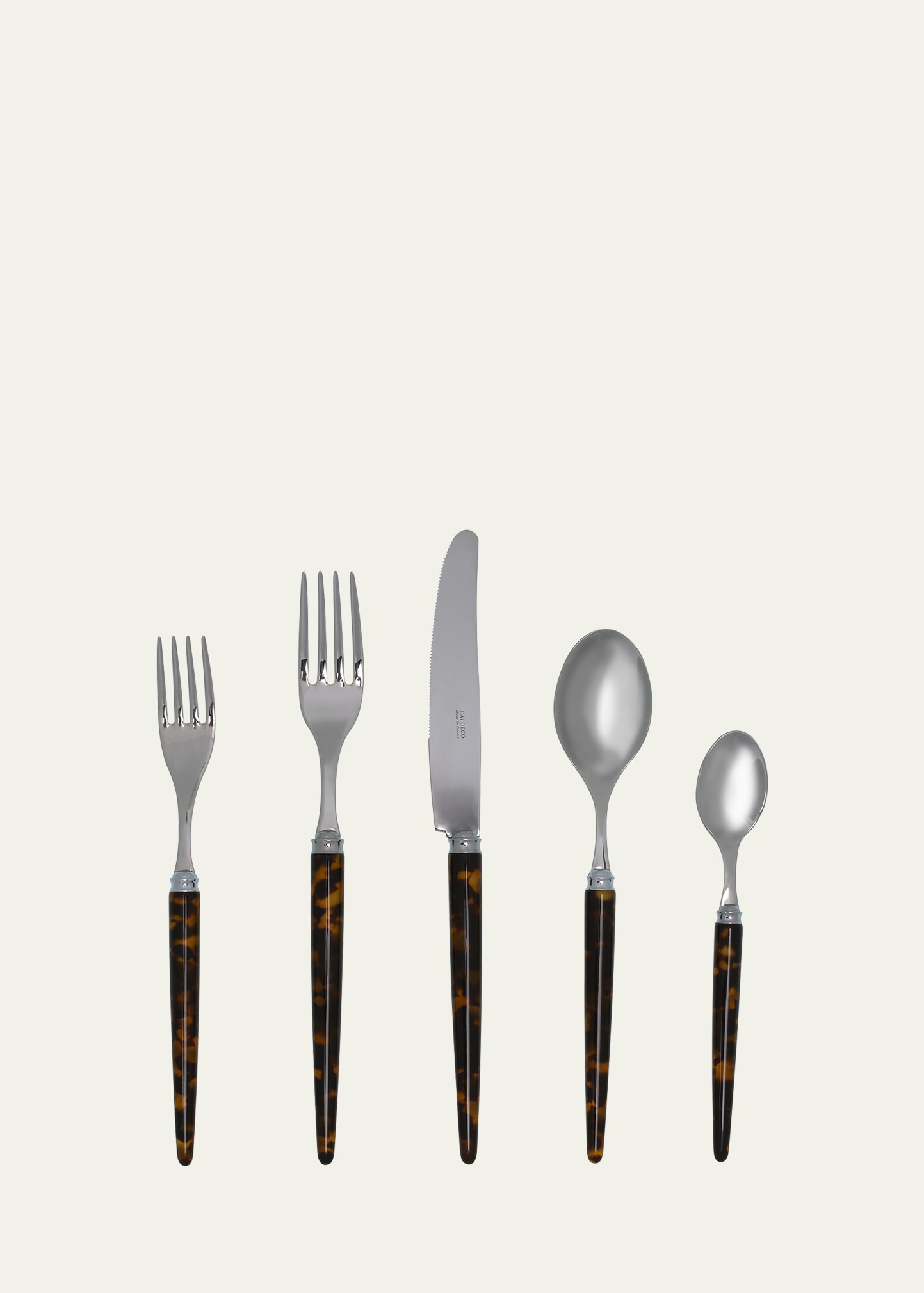 Conty 5-Piece Place Setting, Tortoise