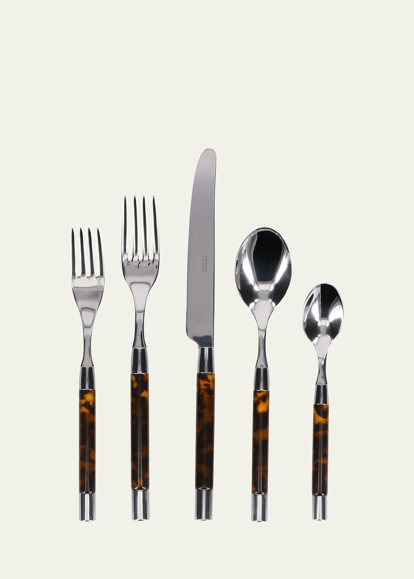 Conty 5-Piece Place Setting, Tortoise