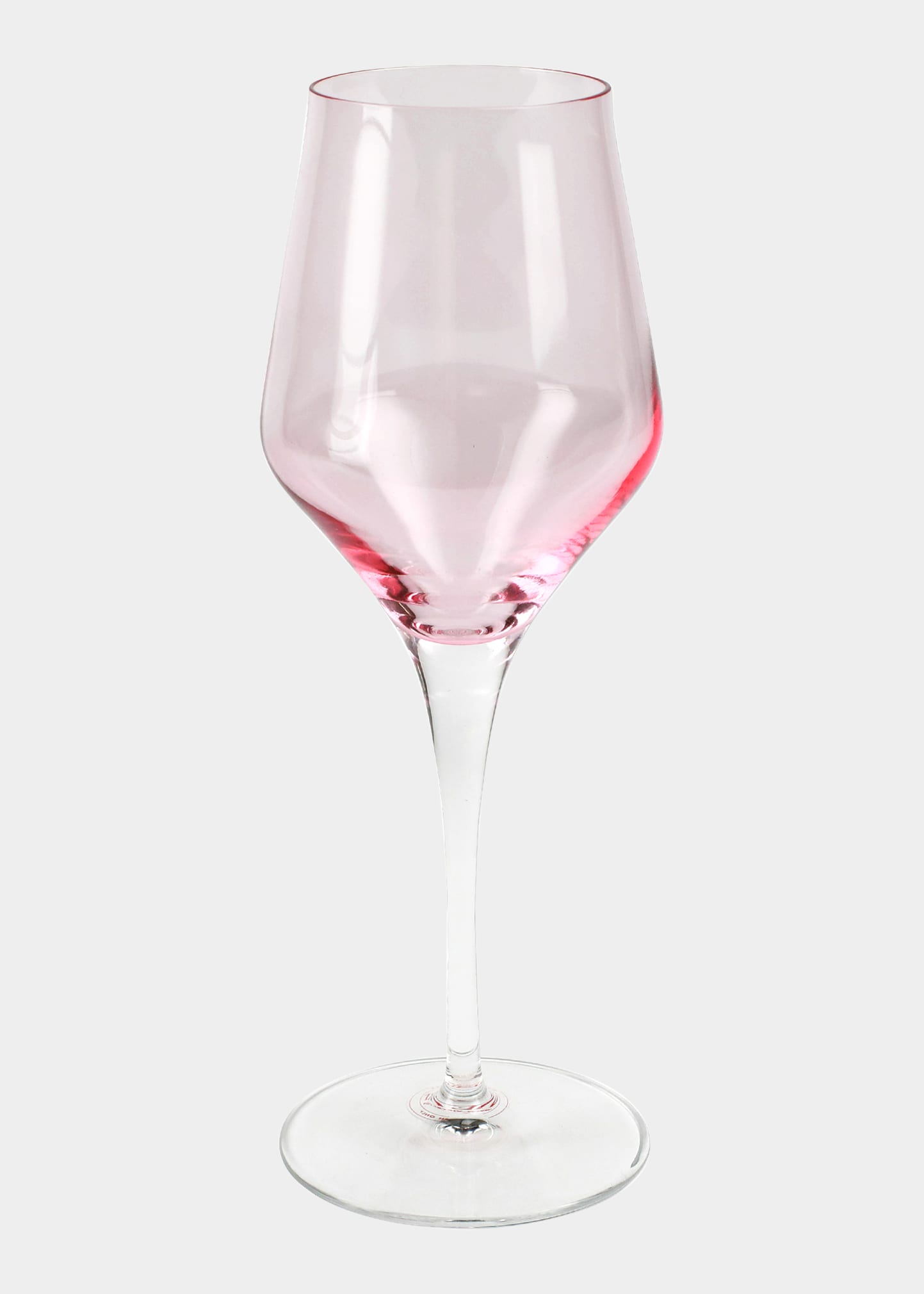 Vietri Contessa Pink Wine Glass