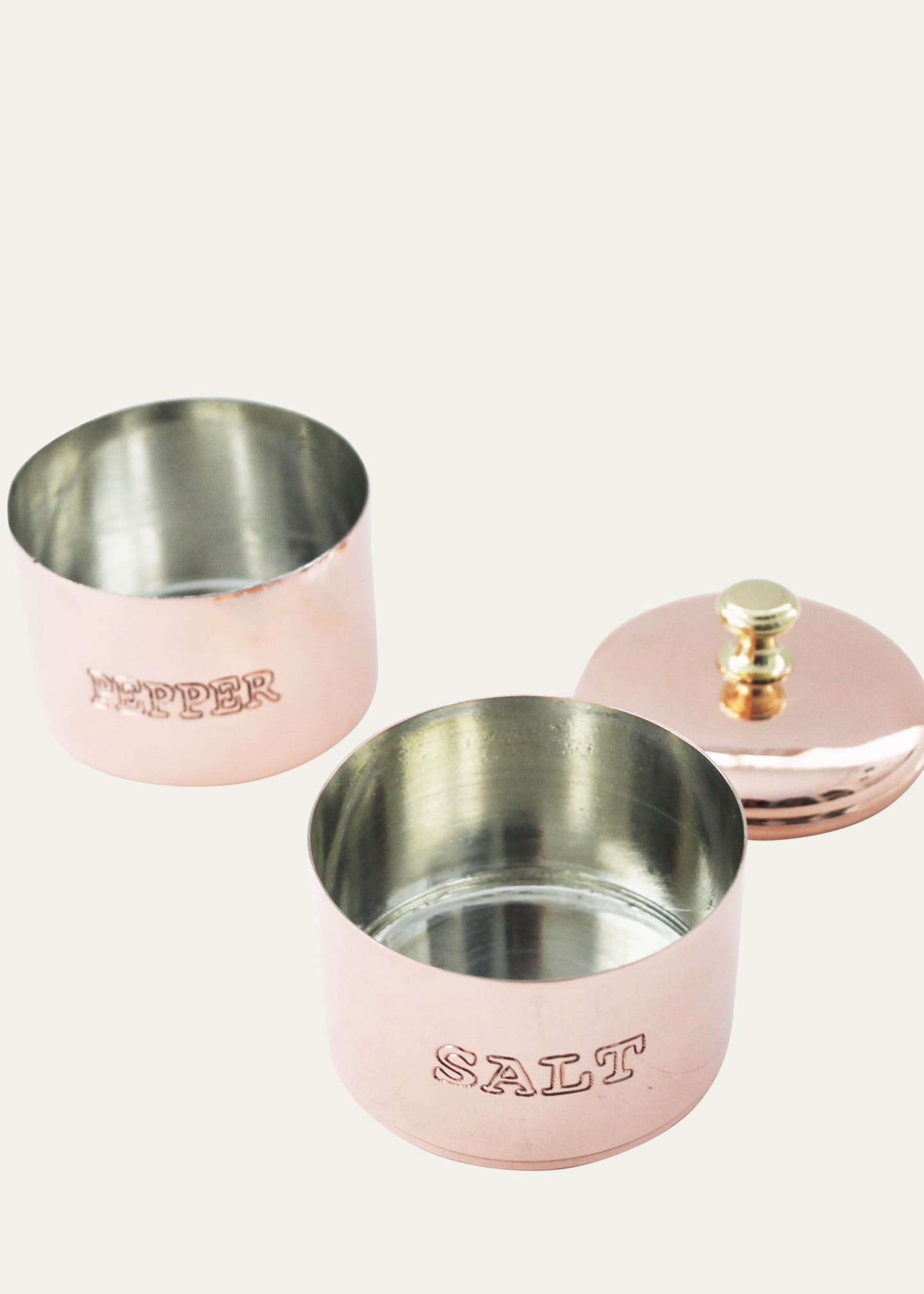 Cellar Vintage Inspired Copper Salt & Pepper Set