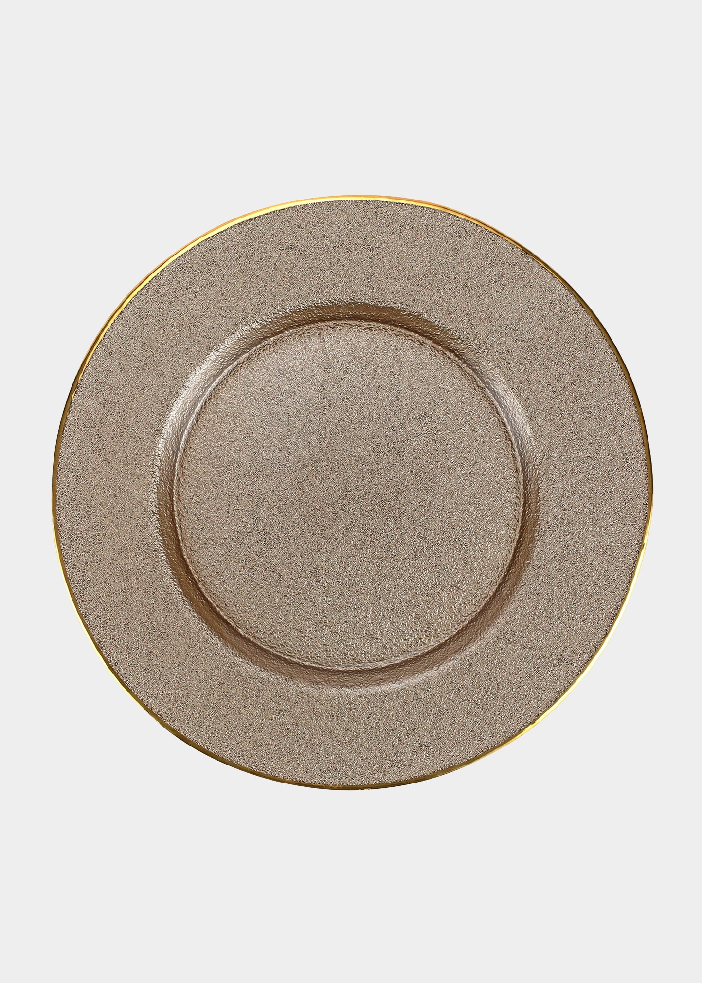 Vietri Metallic Glass Fawn Salad Plate