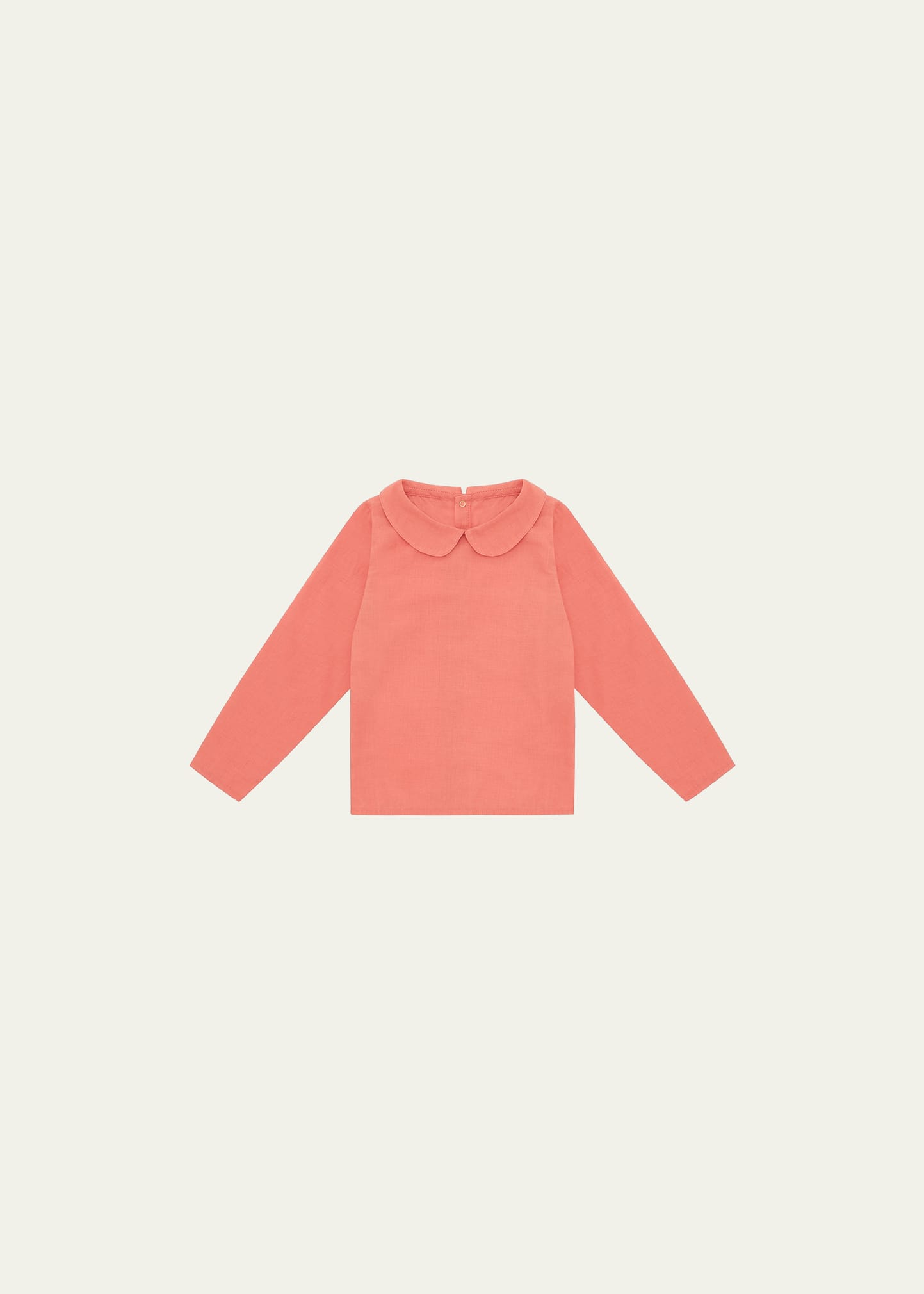 Shop Vild - House Of Little Kid's Woven Collared Shirt In Coral