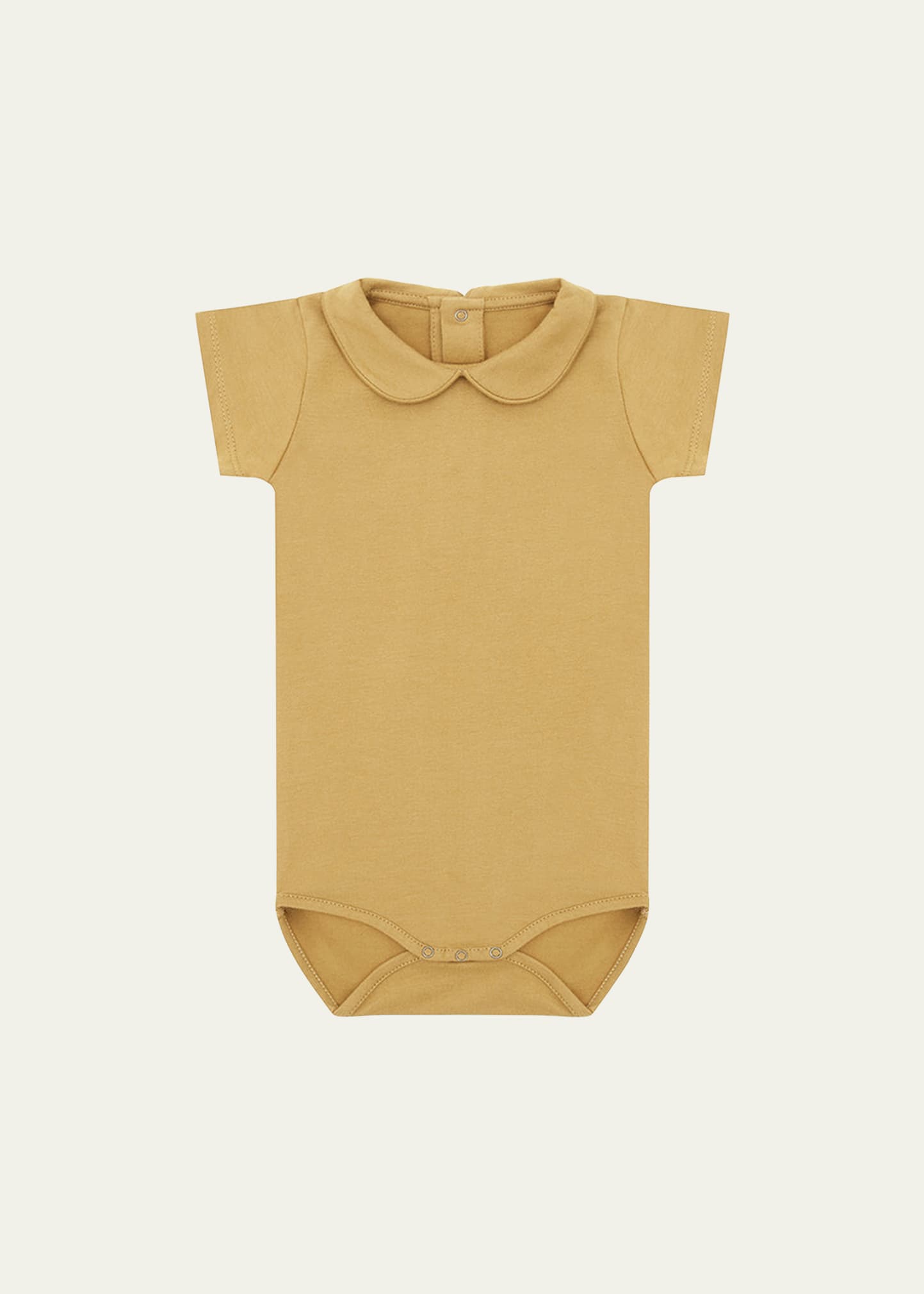 Shop Vild - House Of Little Kid's Short Sleeve Jersey Bodysuit In Camel