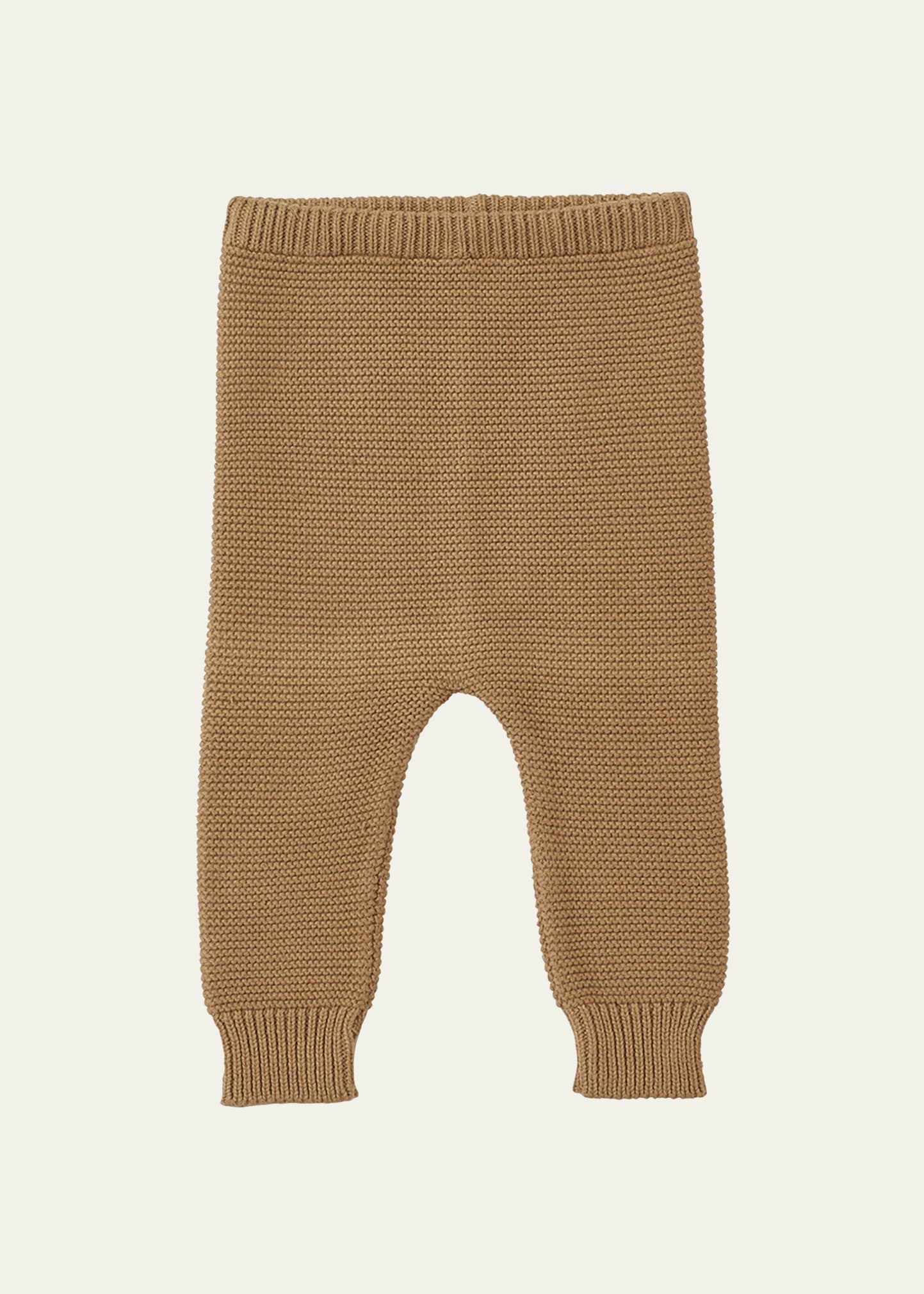 Kid's Organic Cotton Knit Trousers, Size Newborn-24M