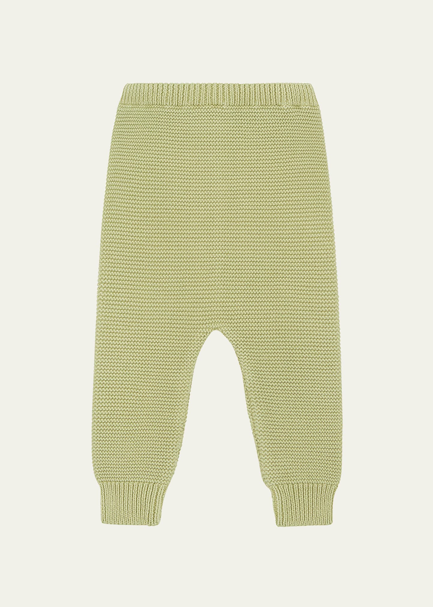 Vild - House Of Little Kid's Organic Cotton Knit Trousers In Greenstone