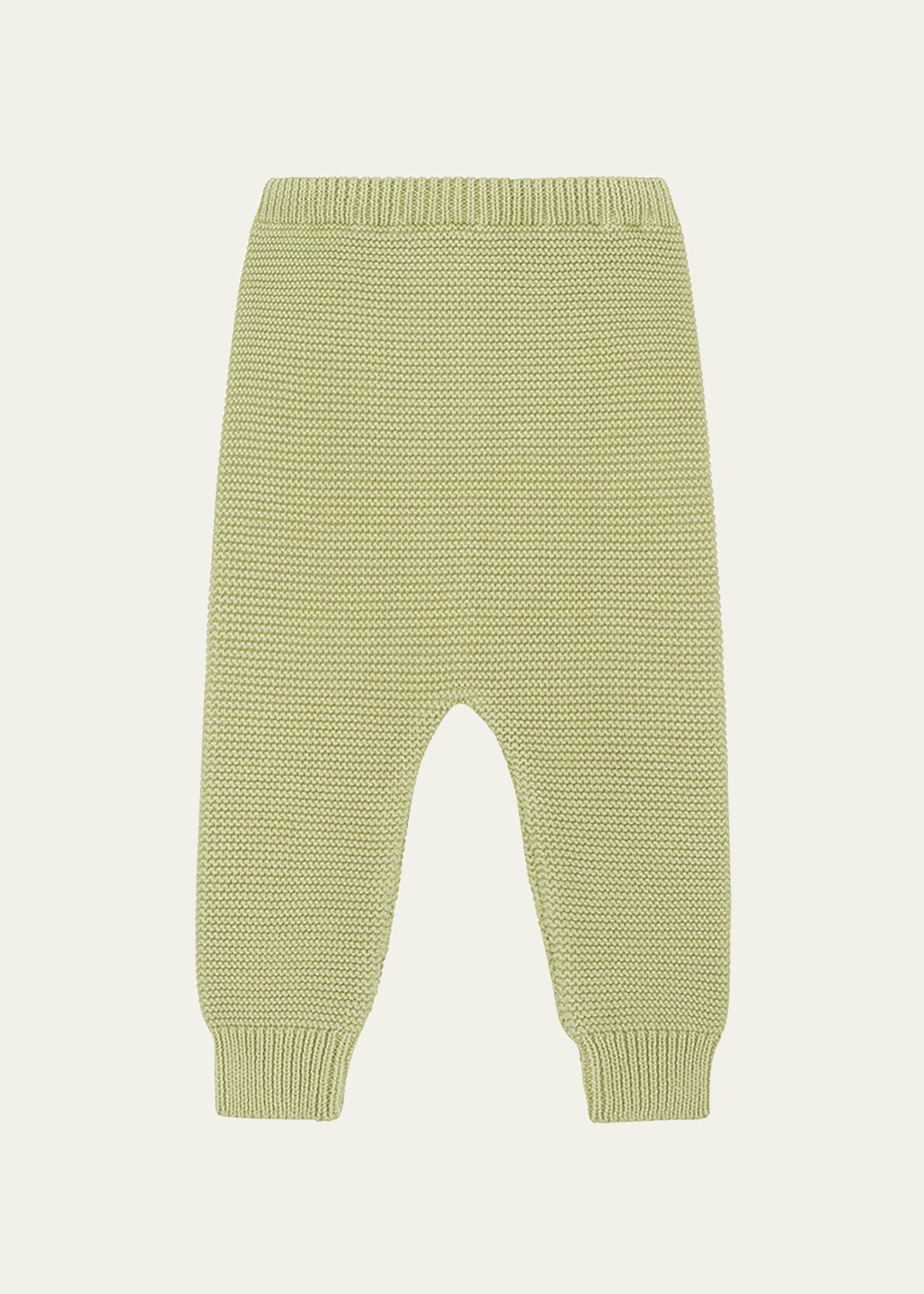 Kid's Organic Cotton Knit Trousers, Size Newborn-24M