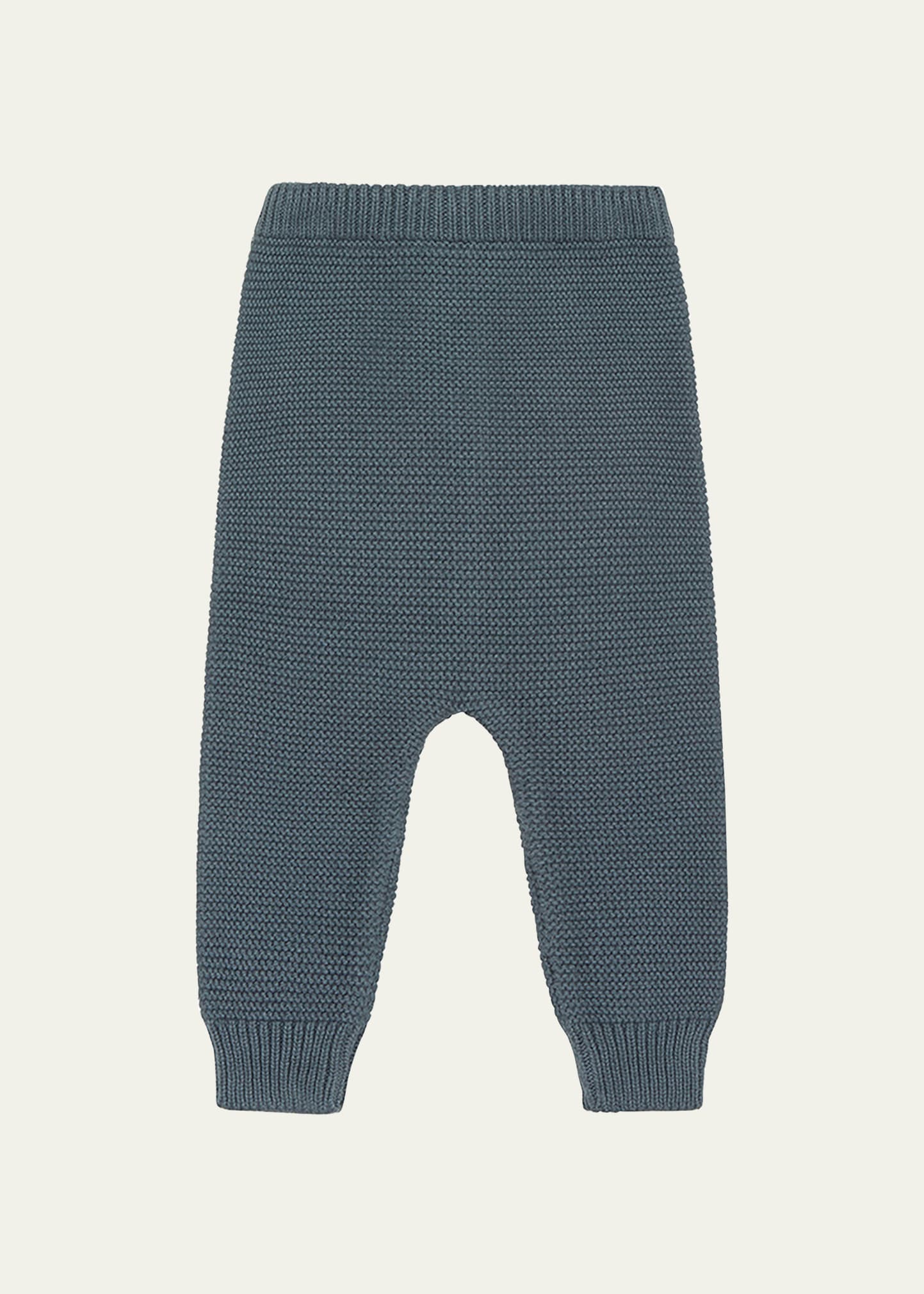 Kid's Organic Cotton Knit Trousers, Size Newborn-24M