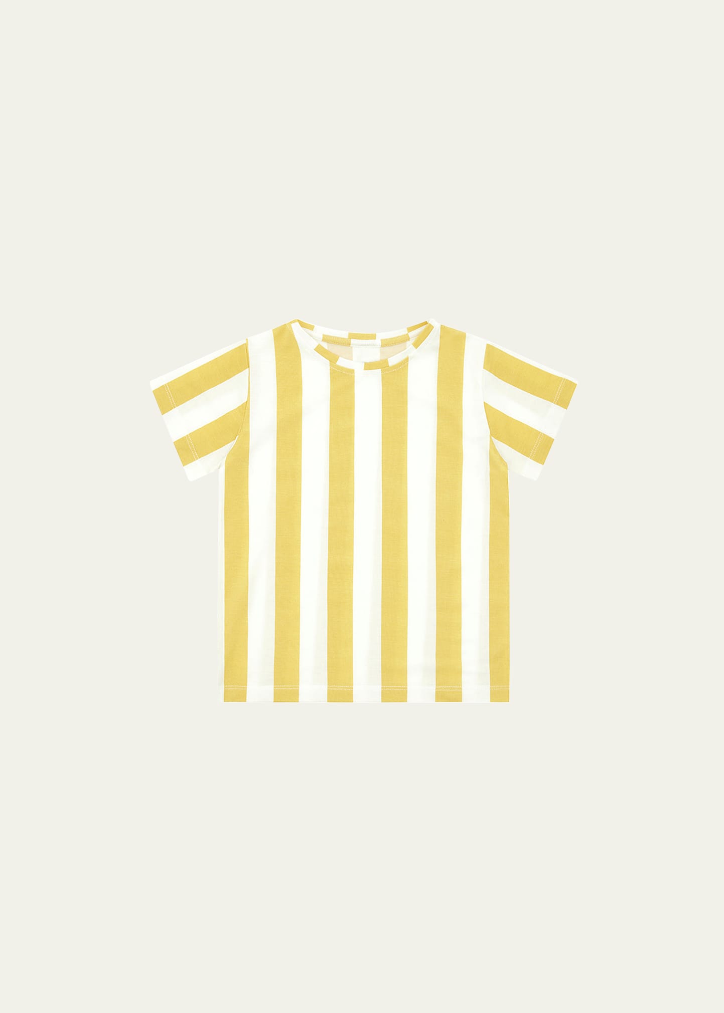Vild - House Of Little Kid's Tencel Jersey T-shirt In Yellow Stripe