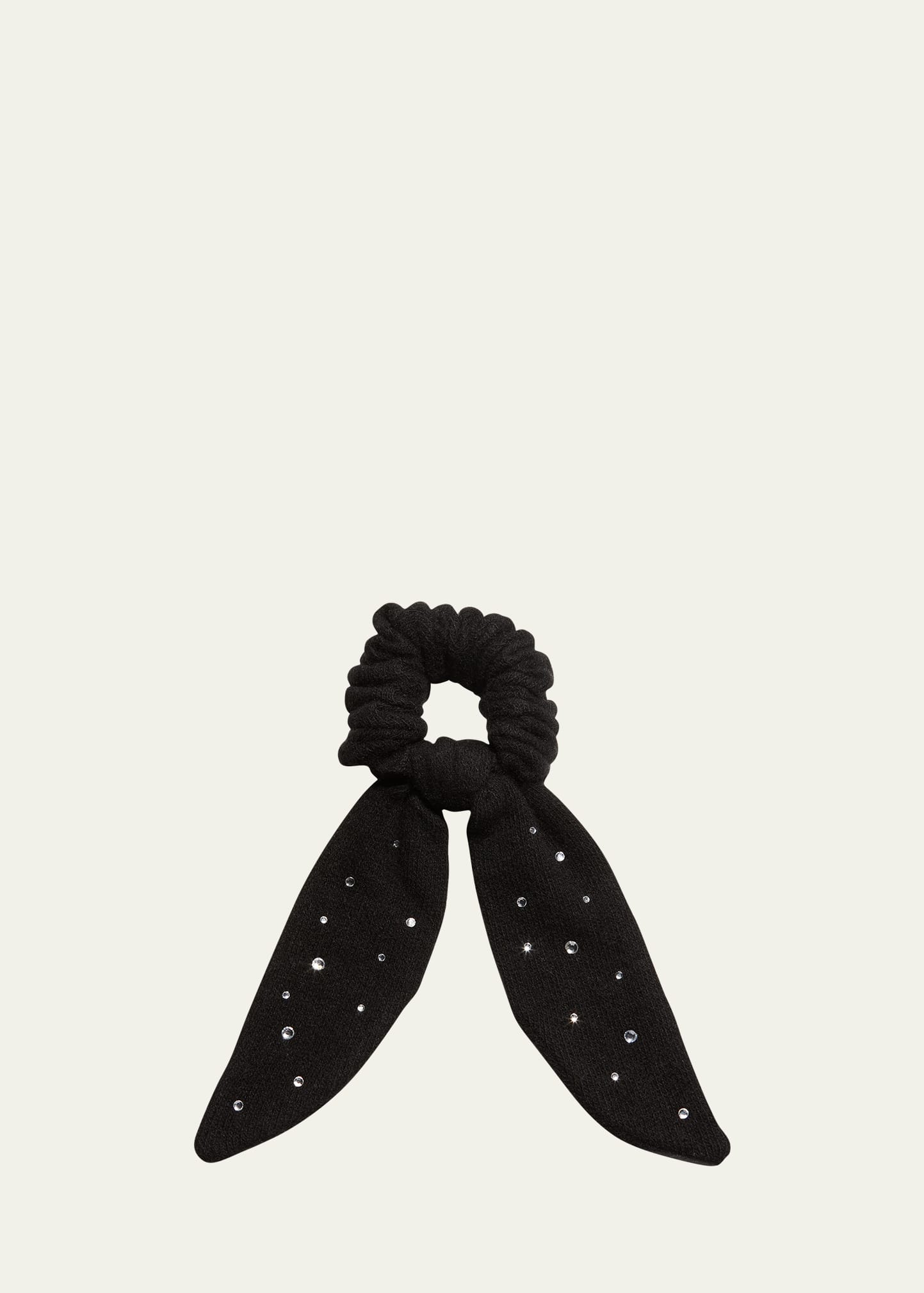 Carolyn Rowan Crystal Cashmere Bow Scrunchie