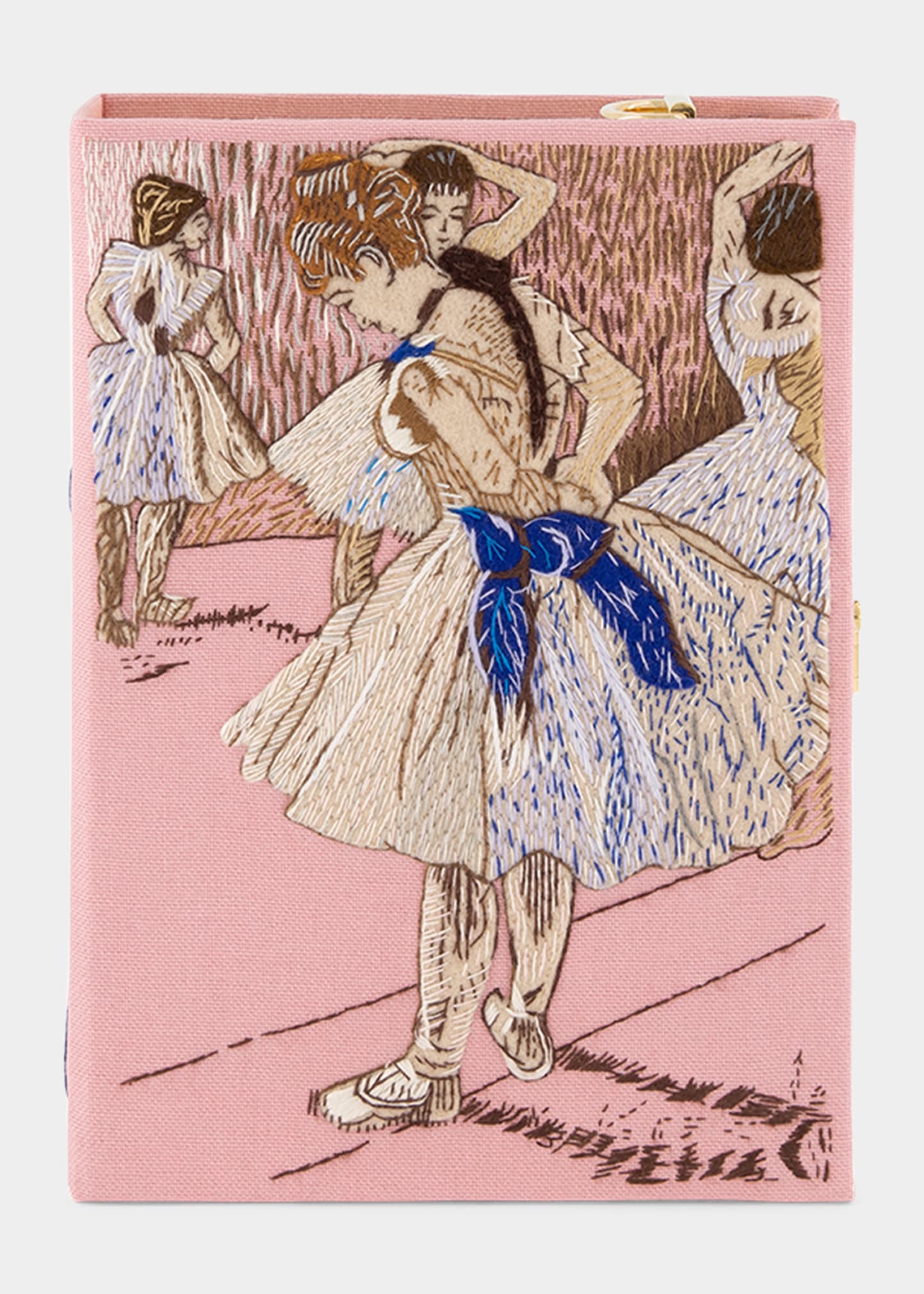 Olympia Le-tan Edgar Degas's Ballerina Book Clutch Bag In Rose Pierre ...