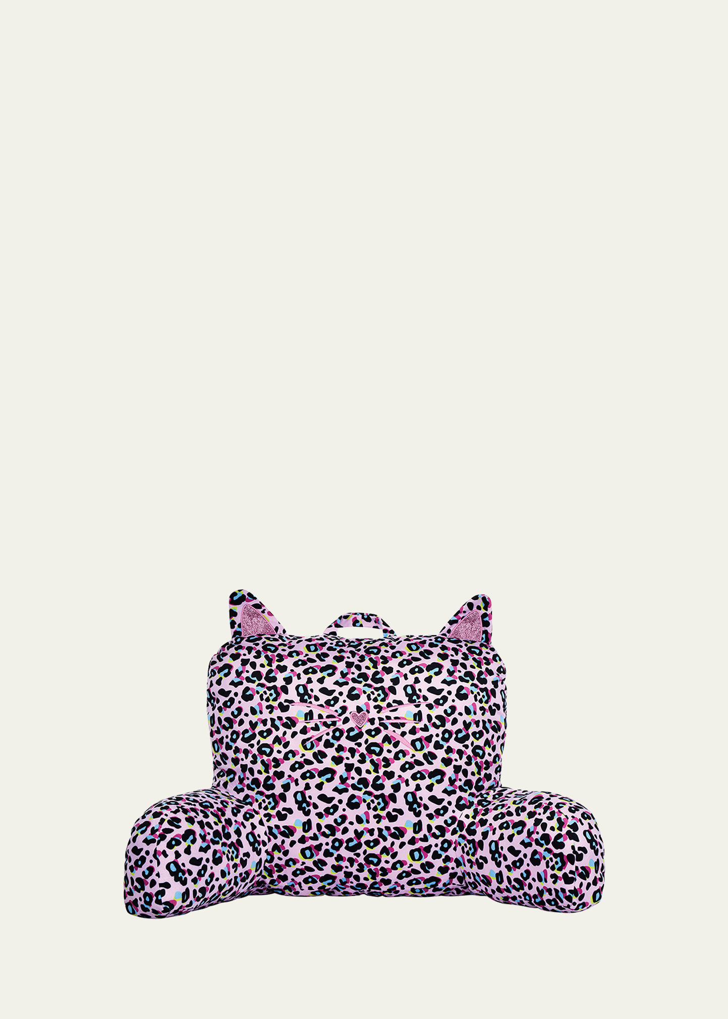 Iscream Girl's Pink Leopard Lounge Pillow