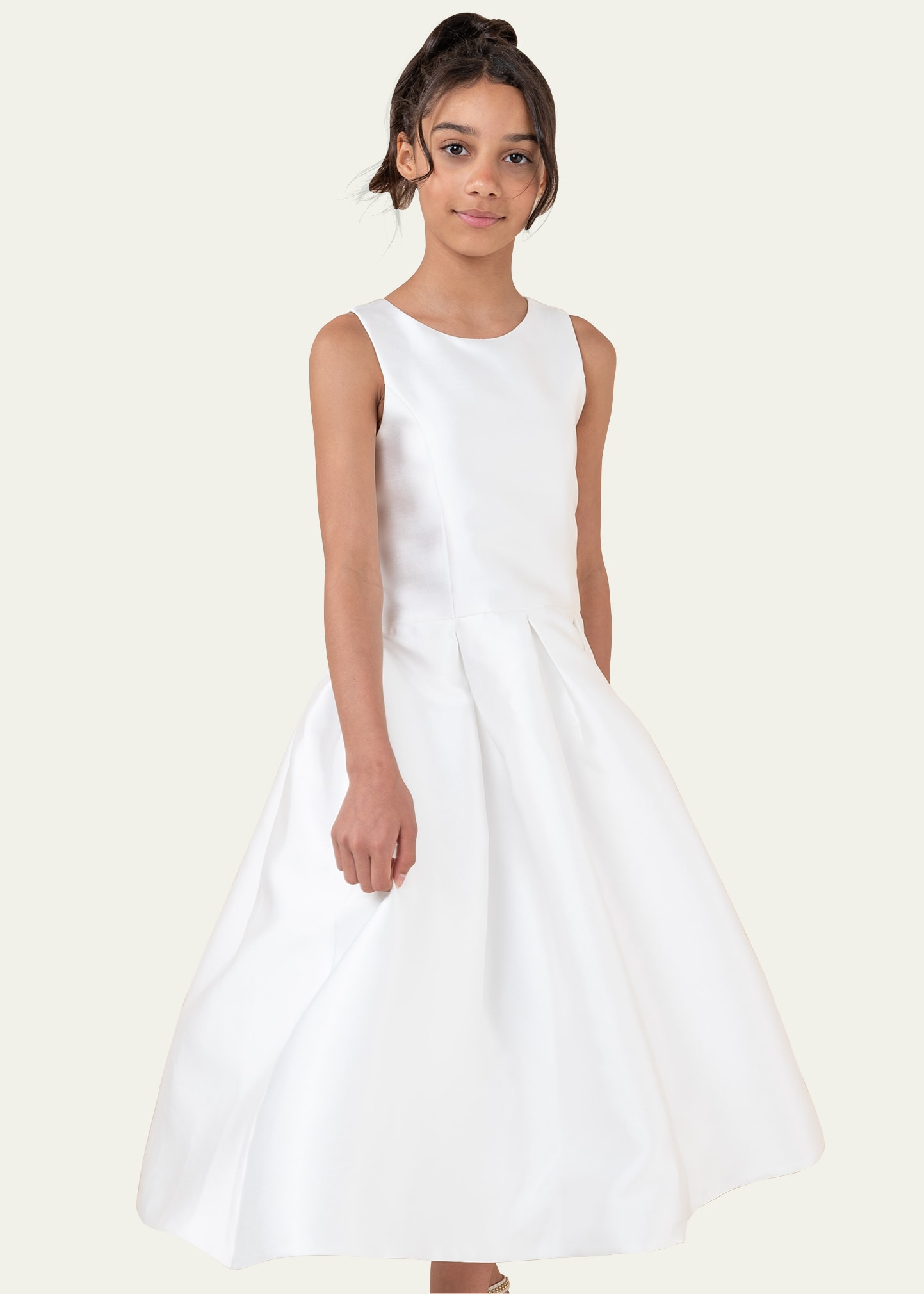 White Label By Zoe Kids' Girl's Jackie Bow Dress In White