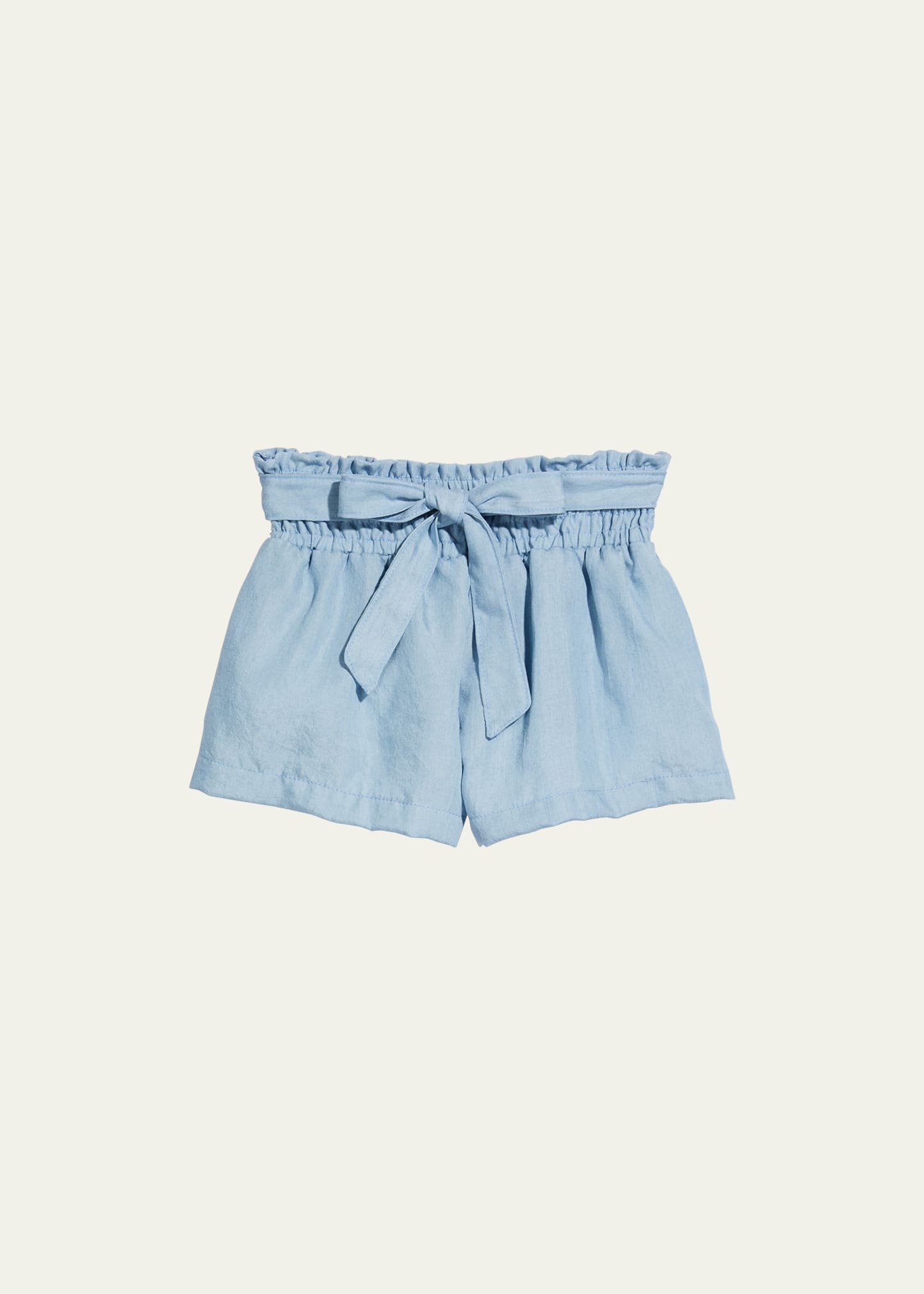 Girl's Chambray Shorts, Size S-XL