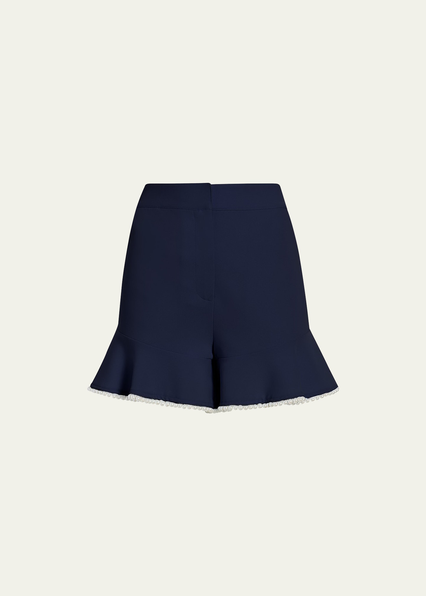 Cinq À Sept Ditsy Neema Seersucker Shorts In Navy