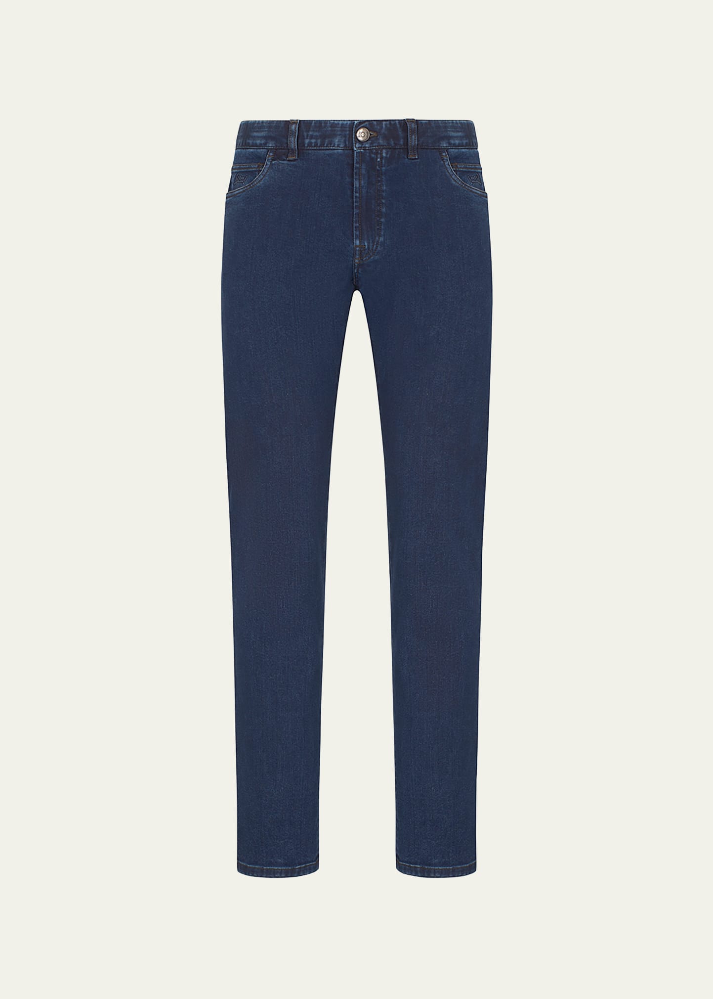 Shop Brioni Men's 5-pocket Denim Jeans In Navy