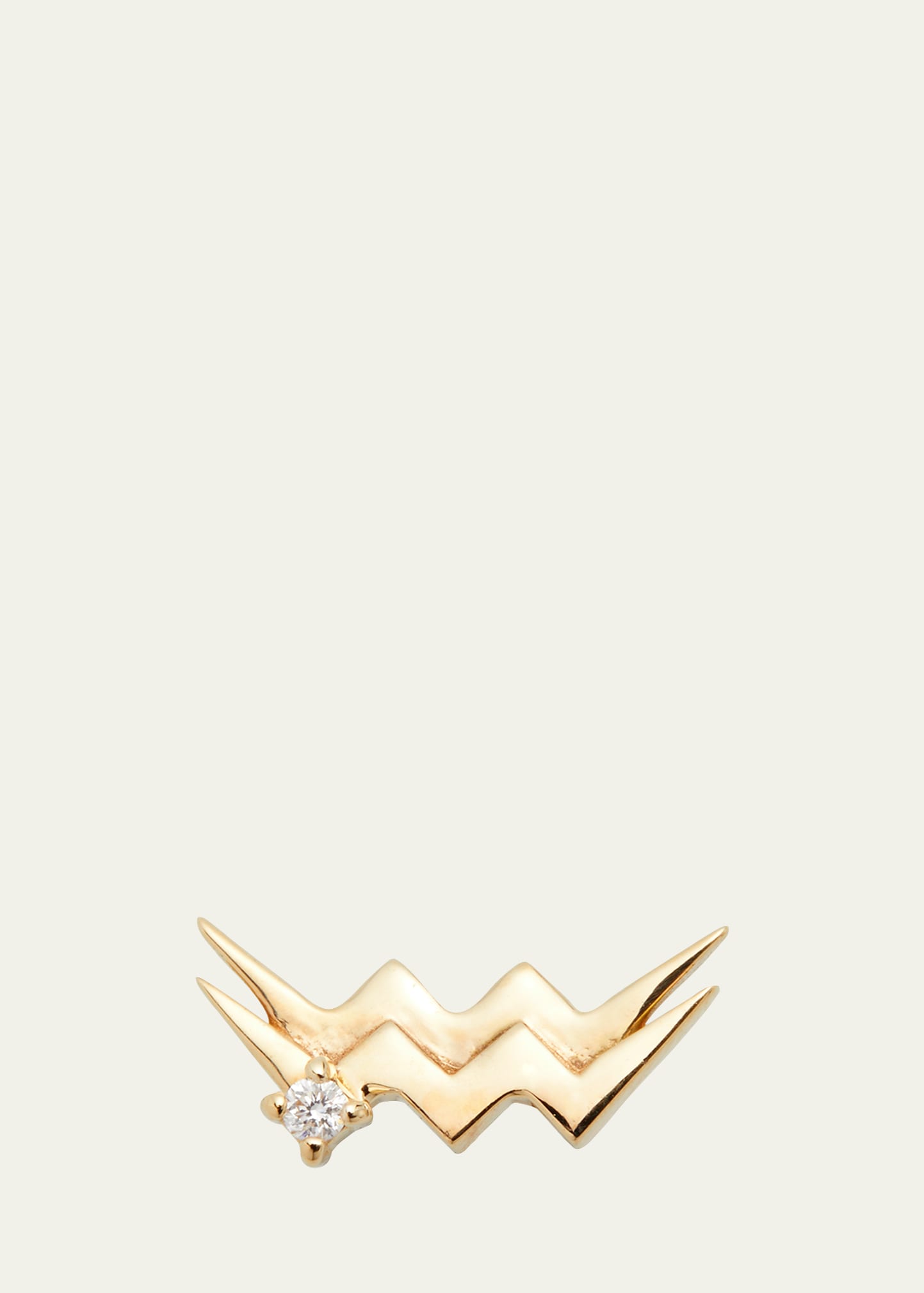 Lana Jewelry Half Pair Solo Zodiac Stud Earring In Aquarius