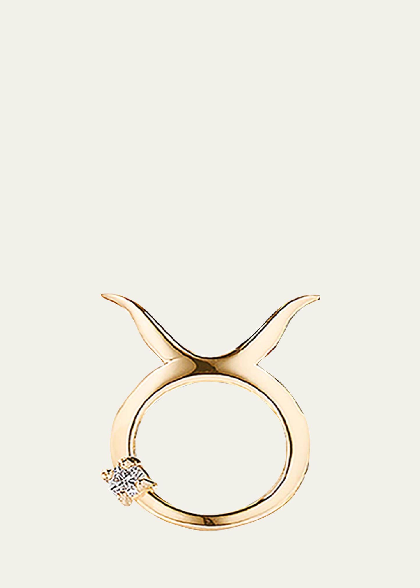 Lana Jewelry Half Pair Solo Zodiac Stud Earring In Taurus