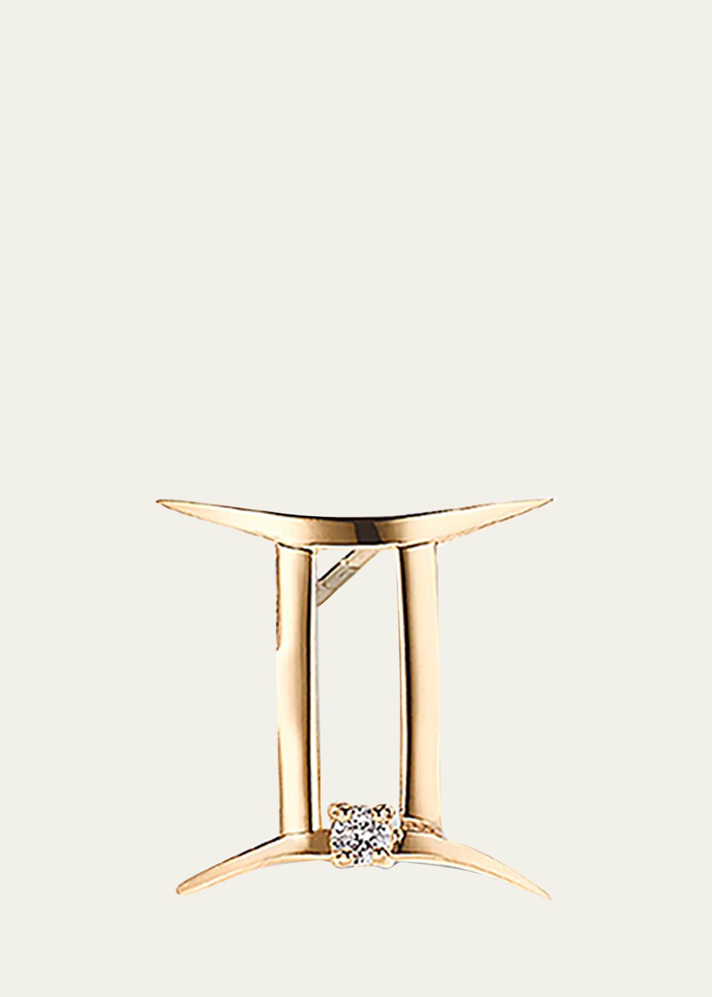 Lana Jewelry Half Pair Solo Zodiac Stud Earring In Gemini