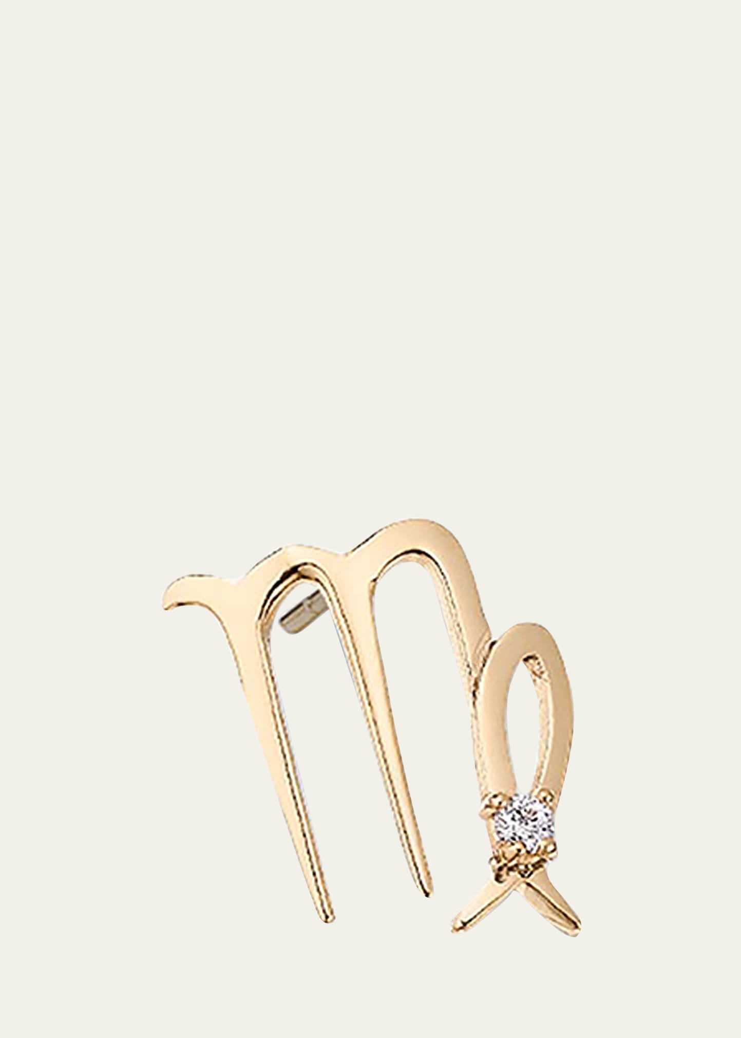 Lana Jewelry Zodiac Stud Earring, Single In Virgo