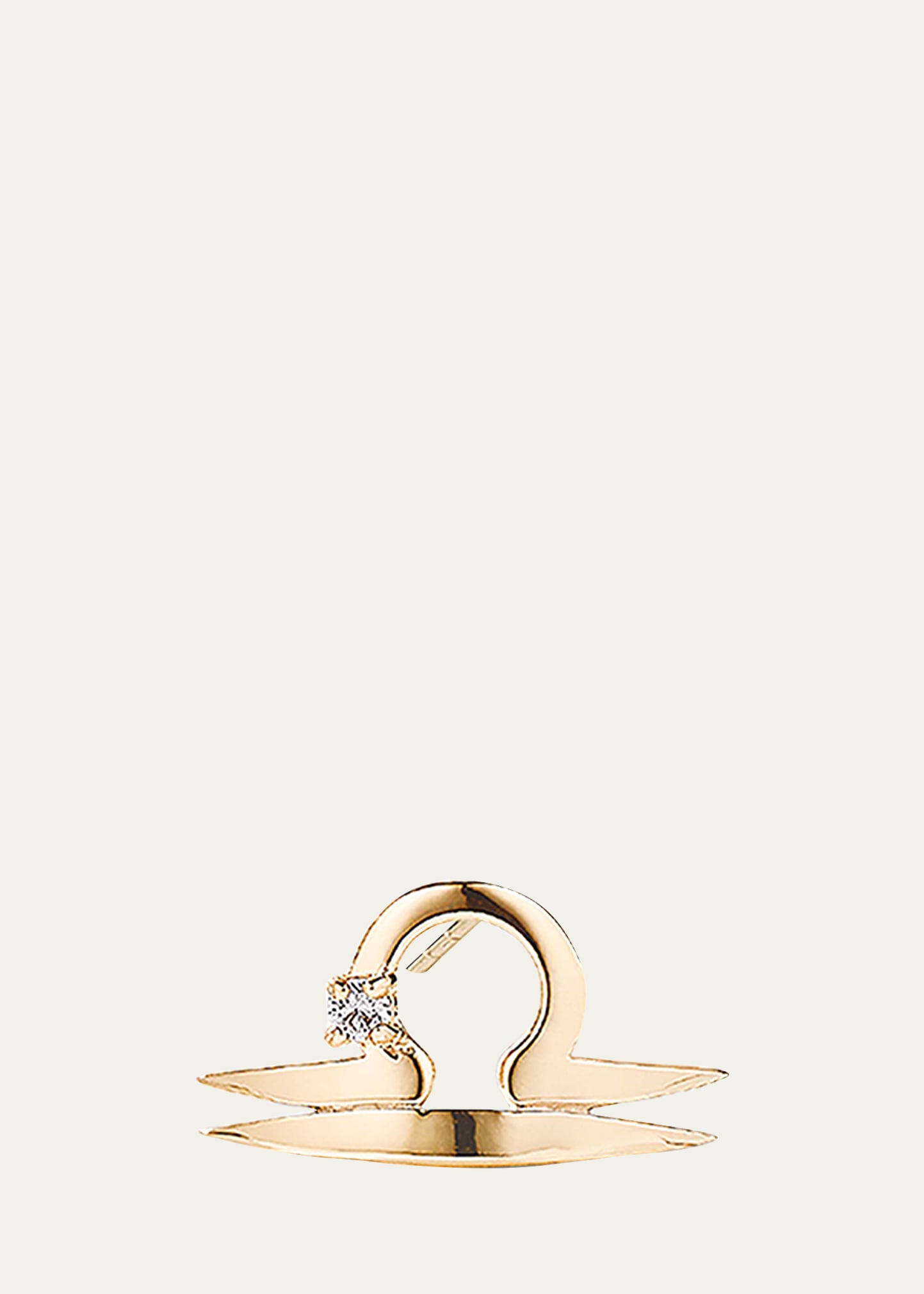 Lana Jewelry Women's Twenty 14k Gold & Diamond Libra Stud Earring In Libra