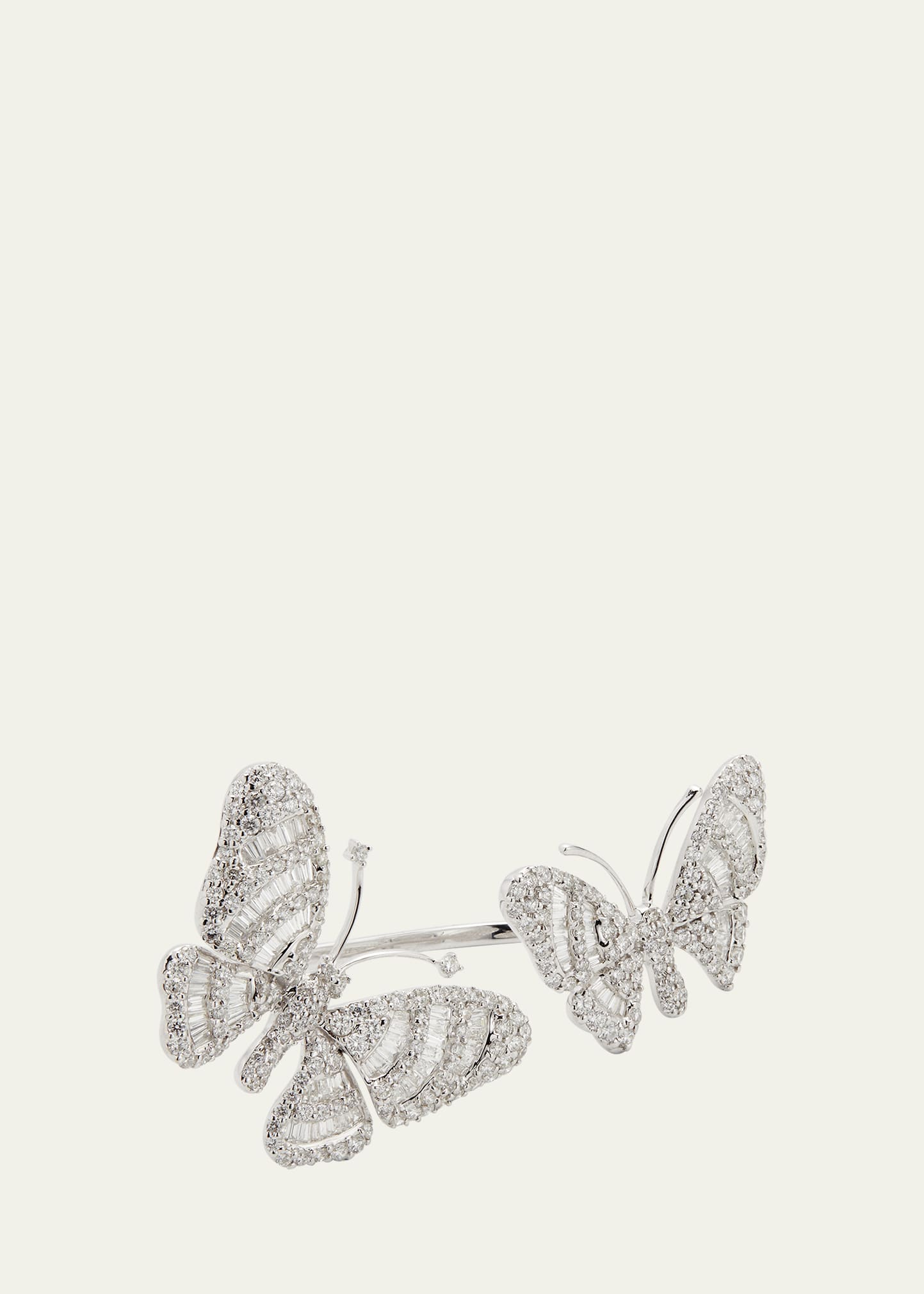 Butterfly Collection Diamond Ring in White Gold