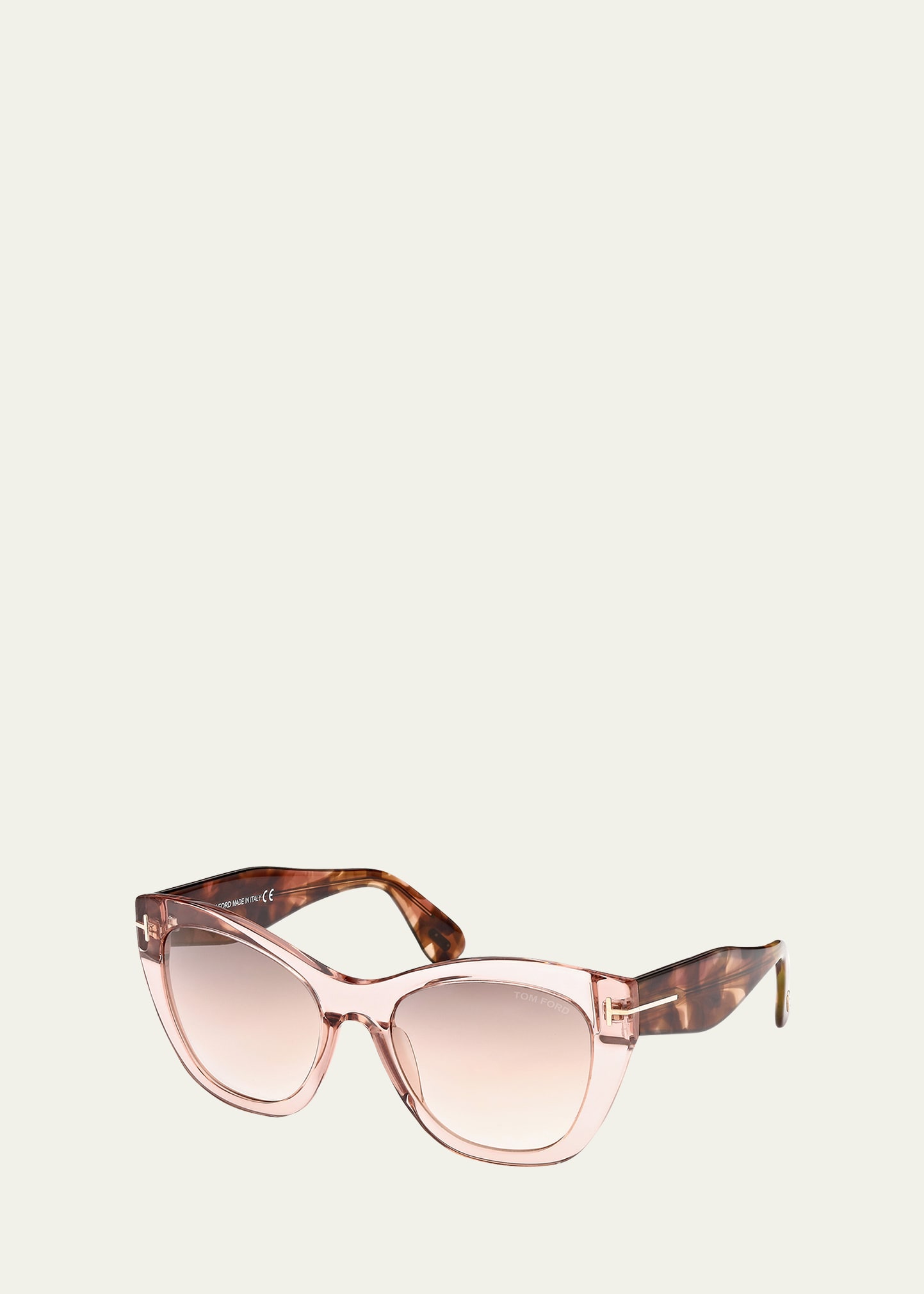 Tom Ford Acetate Cat-eye Sunglasses In Pink Multi
