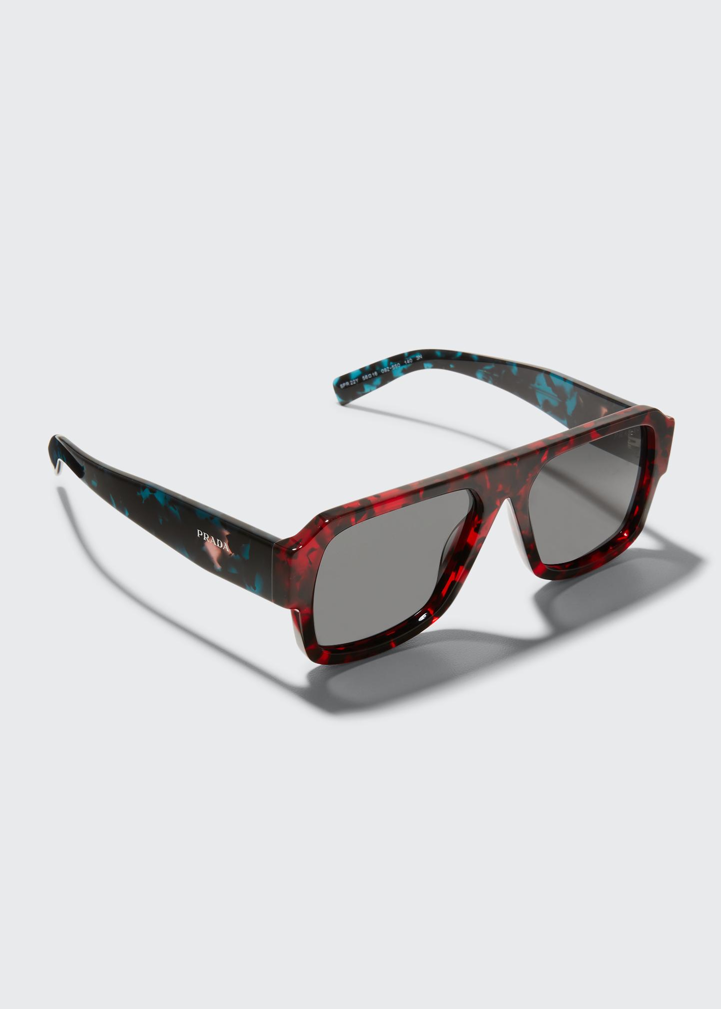 Prada Havana Red Sunglasses Buy Prada PR22YS Havana Red/Dark Grey | Afterpay main image 2
