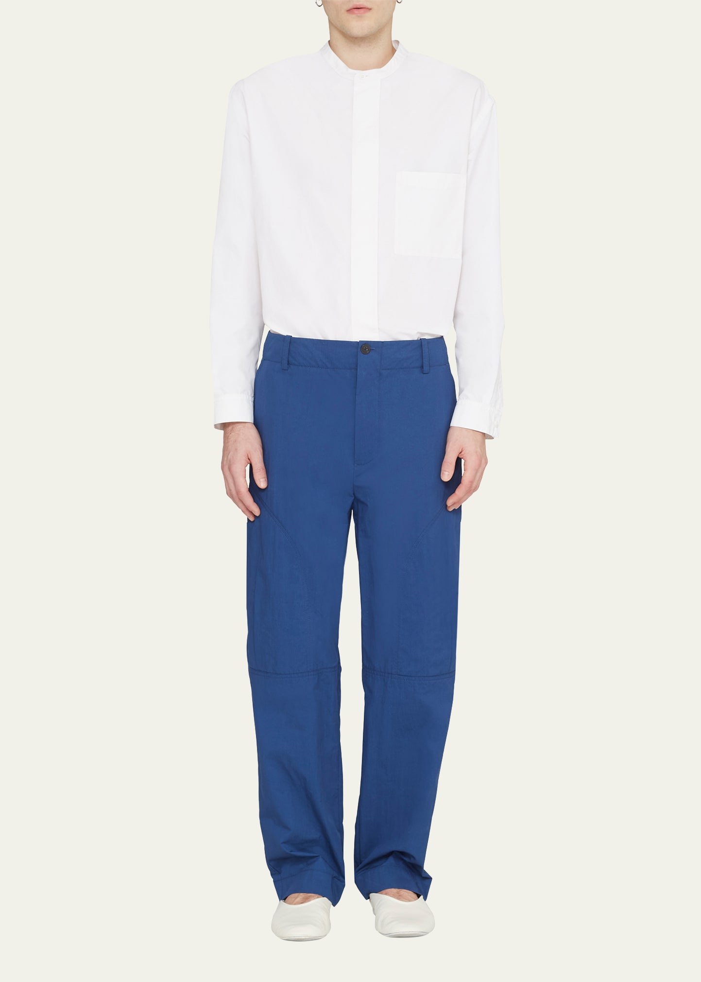 3.1 Phillip Lim / フィリップ リム Men's Cotton-nylon Twill Cargo Pants In Blue