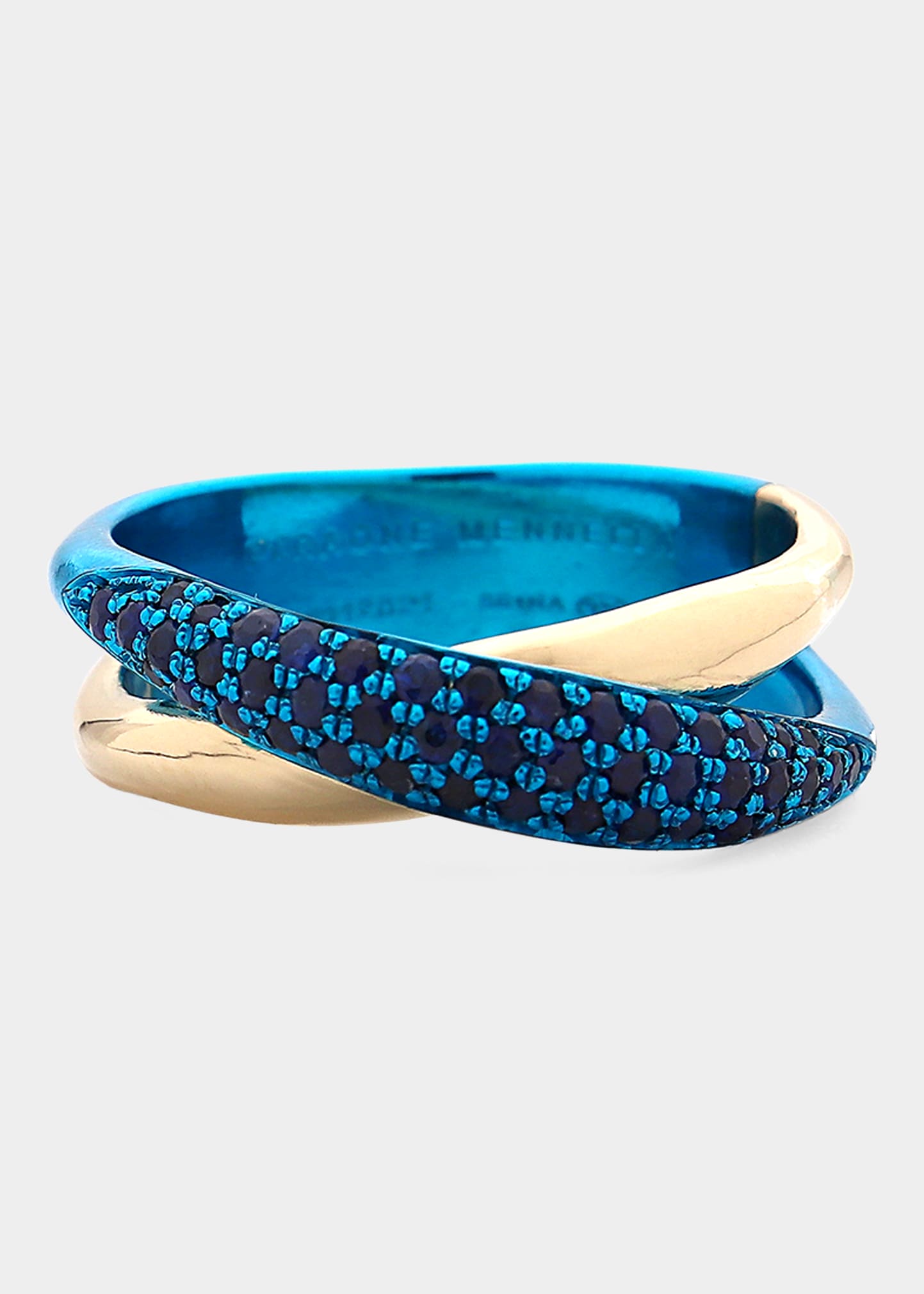Margaux Ring in 18K Gold, Sterling Silver and Aqua Blue Sapphires