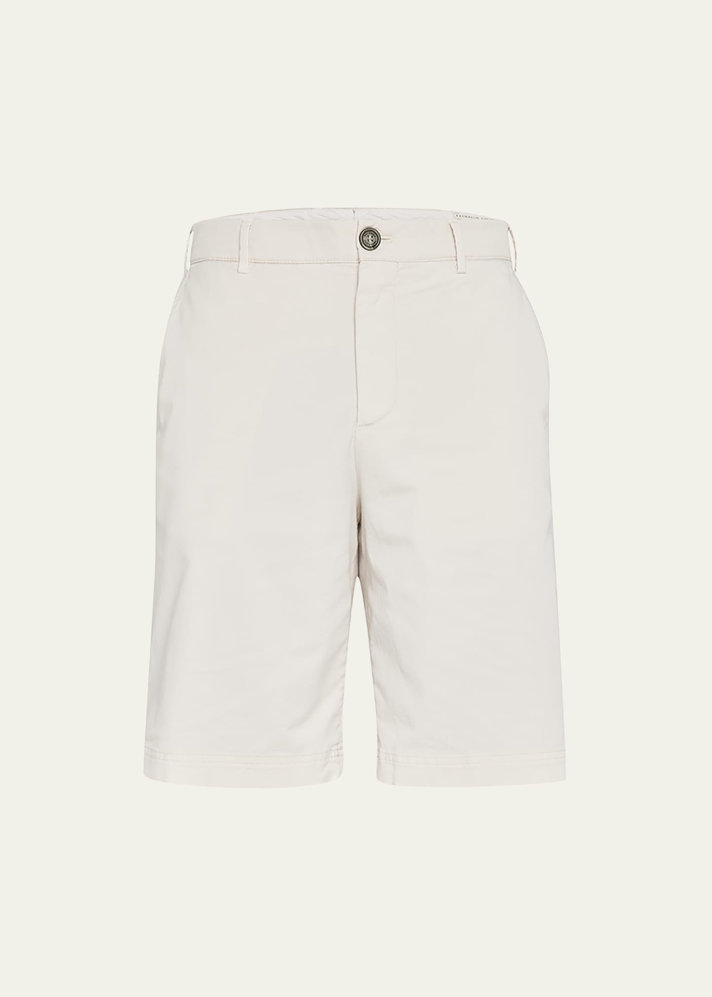 Brunello Cucinelli Men's Cotton Bermuda Shorts In Medium Beige