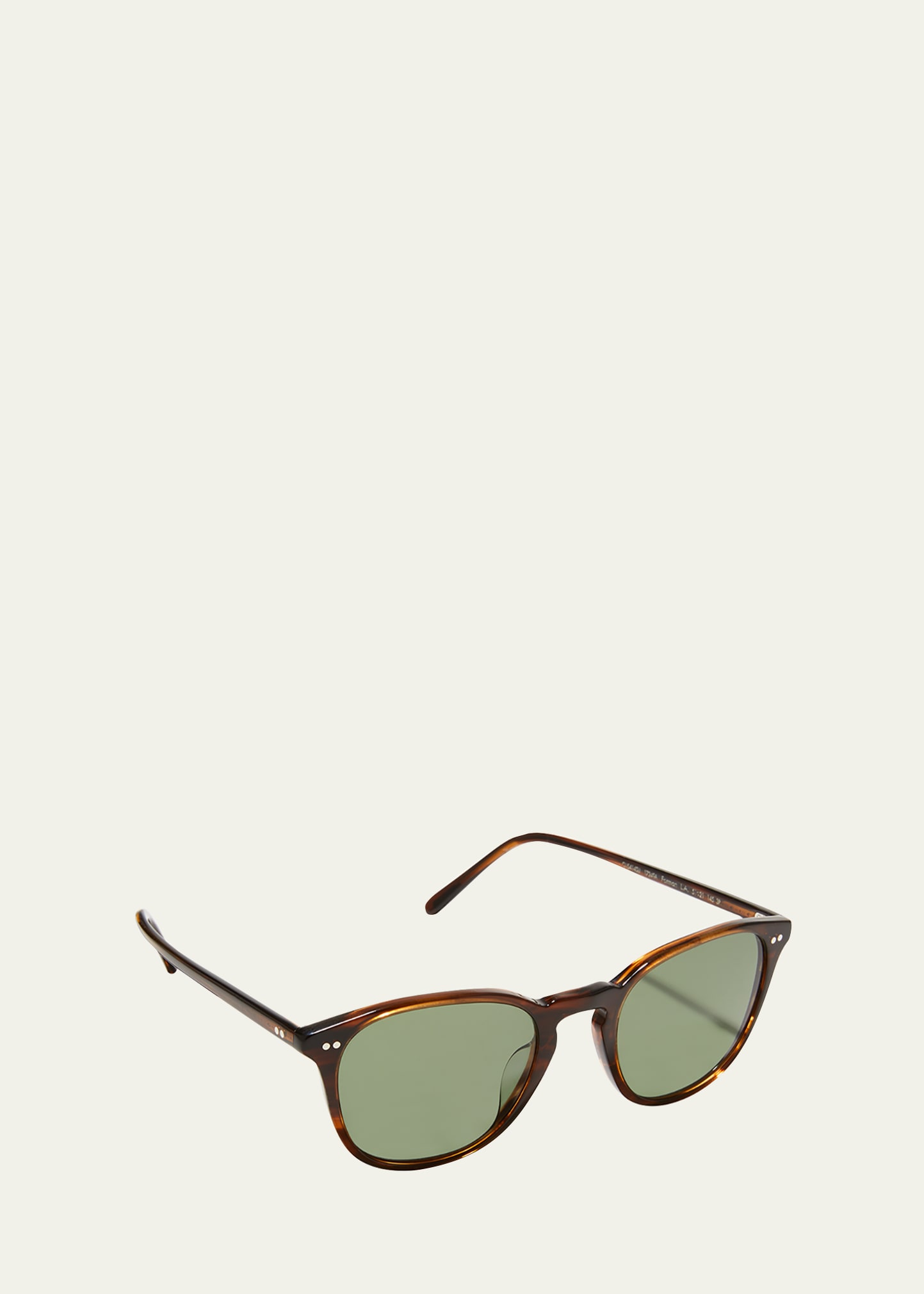 OLIVER PEOPLES MEN'S FORMAN L. A. ROUND ACETATE SUNGLASSES