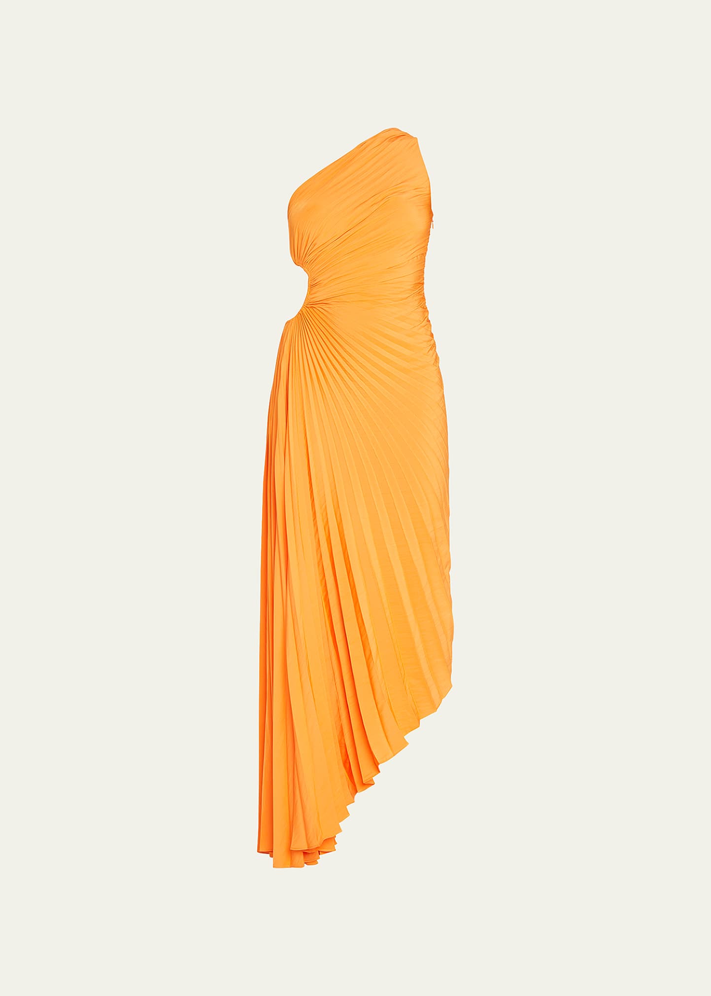 A.L.C. Delfina One-Shoulder Cut-Out Side Gathered Dress | Smart Closet