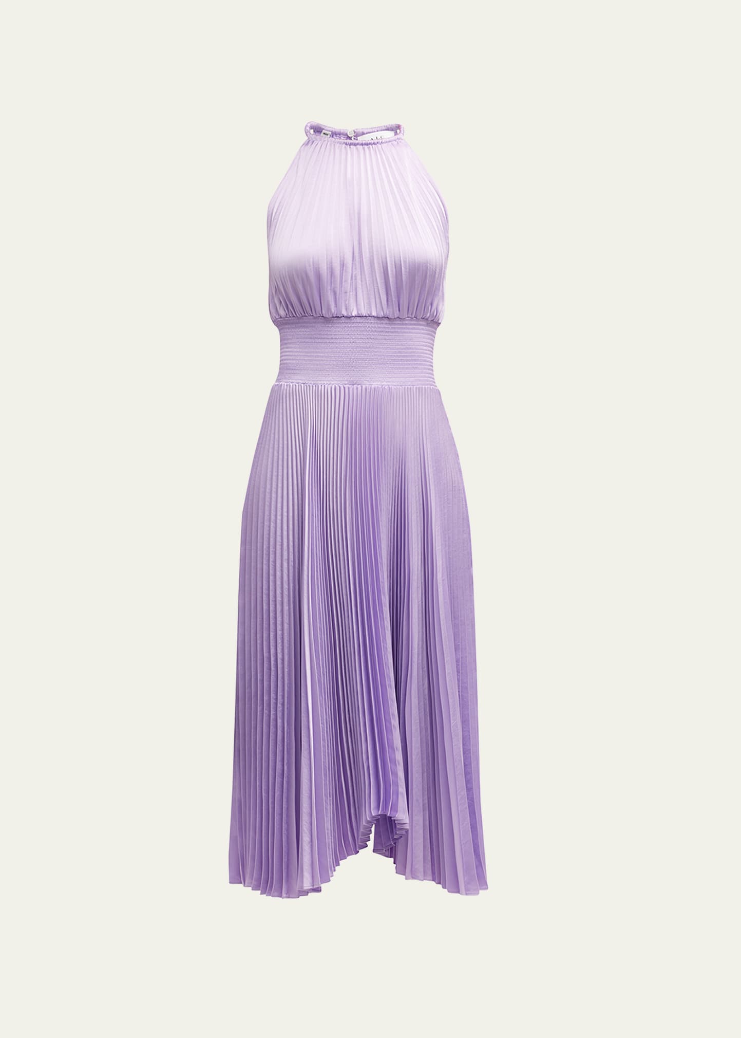 Shop A.l.c Renzo Ii Sleeveless Pleated Midi Dress In Crocus Pet