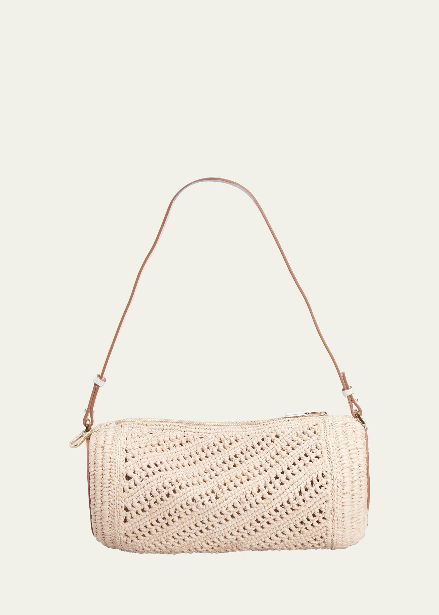 Loewe Bracelet Pouch Raffia Shoulder Bag